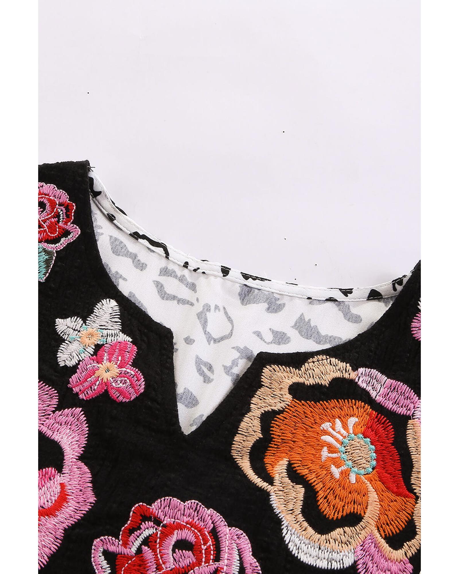 Azura Exchange Embroidered Shift Top - L