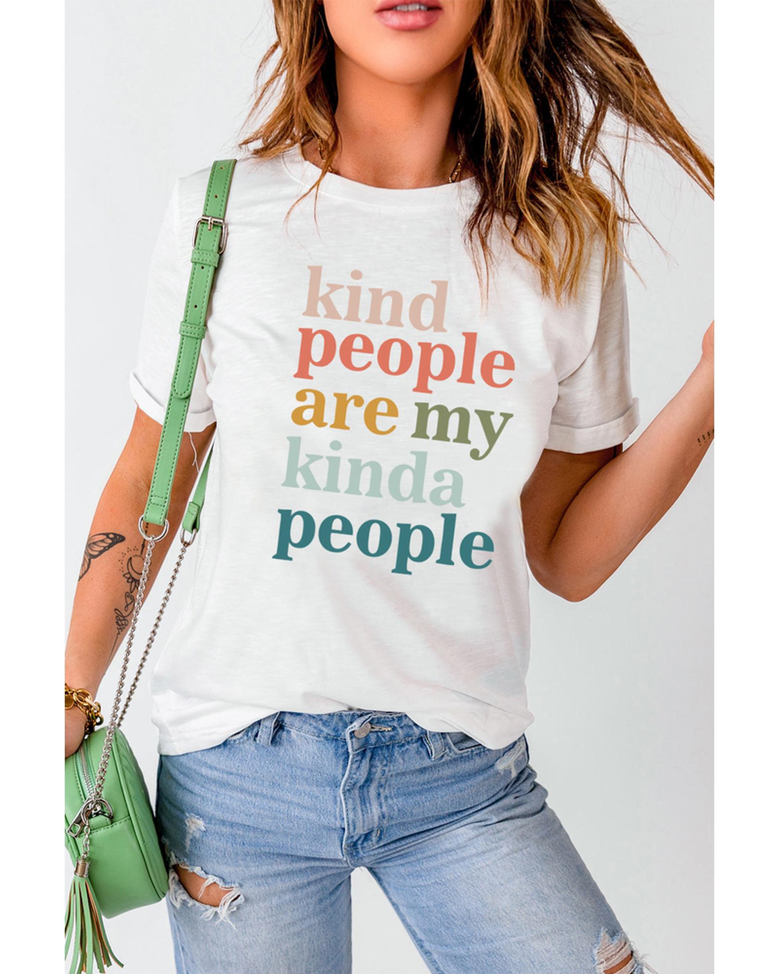 Azura Exchange Kind People Are My Kinda People T-Shirt - L