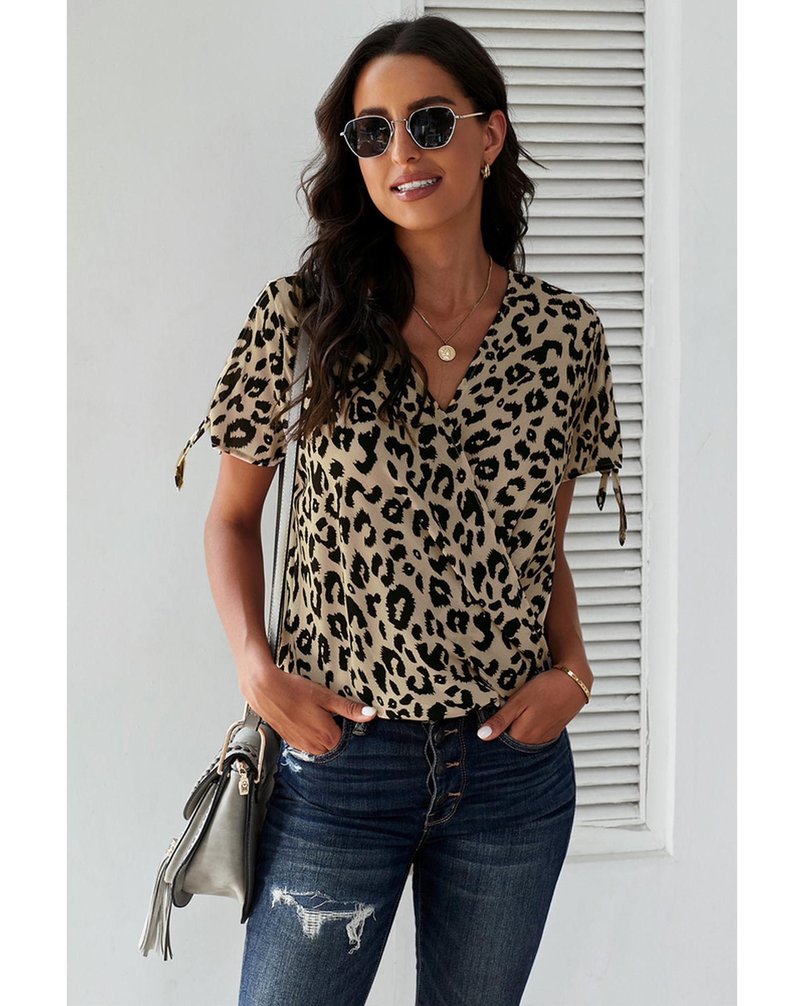 Azura Exchange V Neck Twist Top - S
