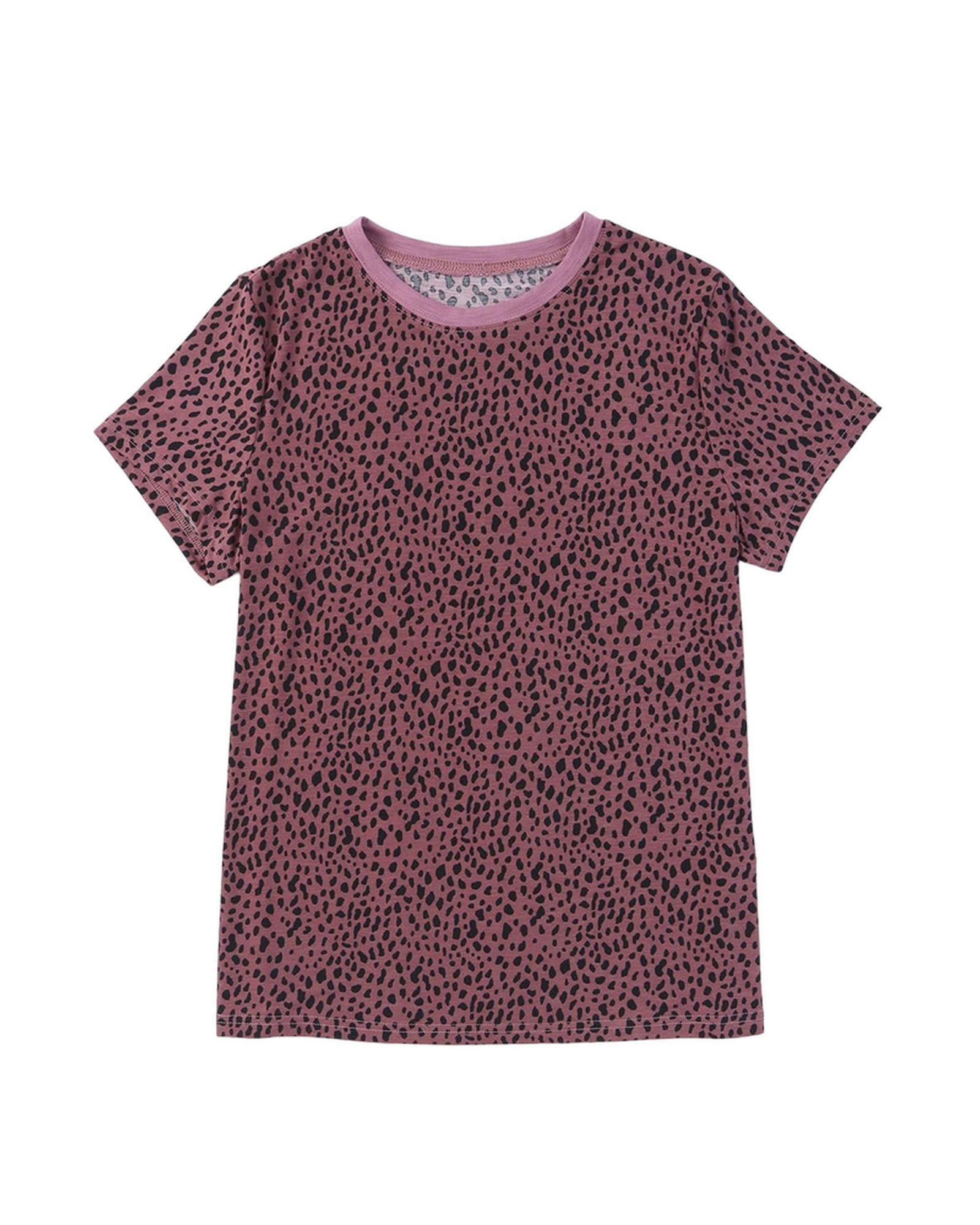 Azura Exchange Cheetah Print Short Sleeve T-Shirt - XL