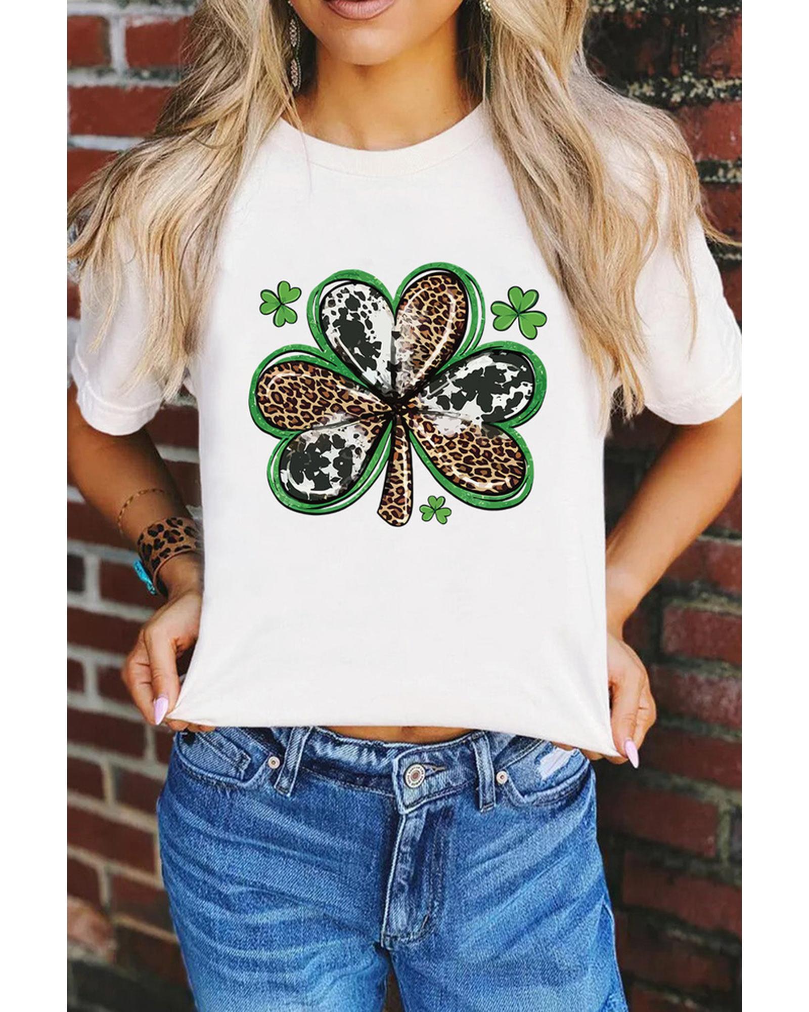 Azura Exchange Clover Graphic T-shirt - S