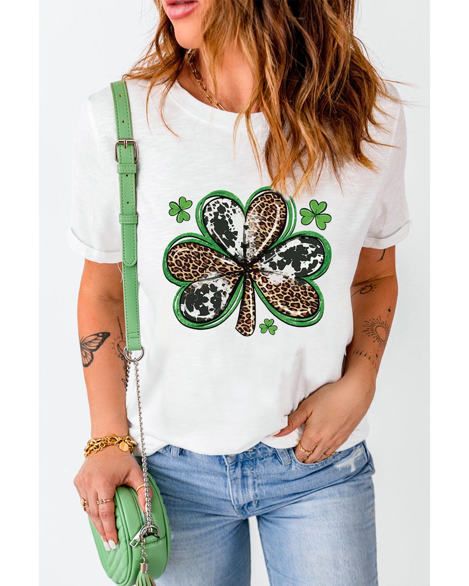 Azura Exchange Clover Graphic T-shirt - S
