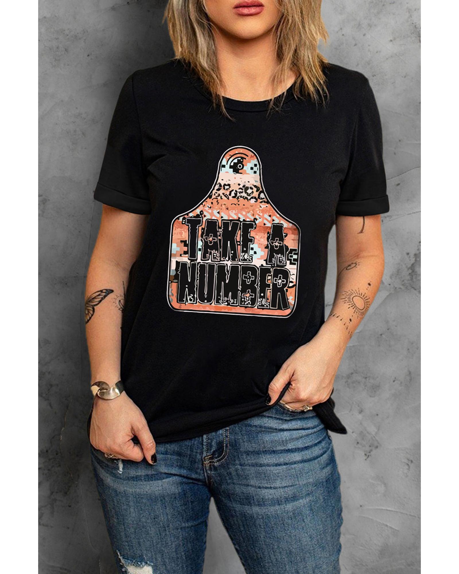 Azura Exchange Graphic Crew Neck Tee - S