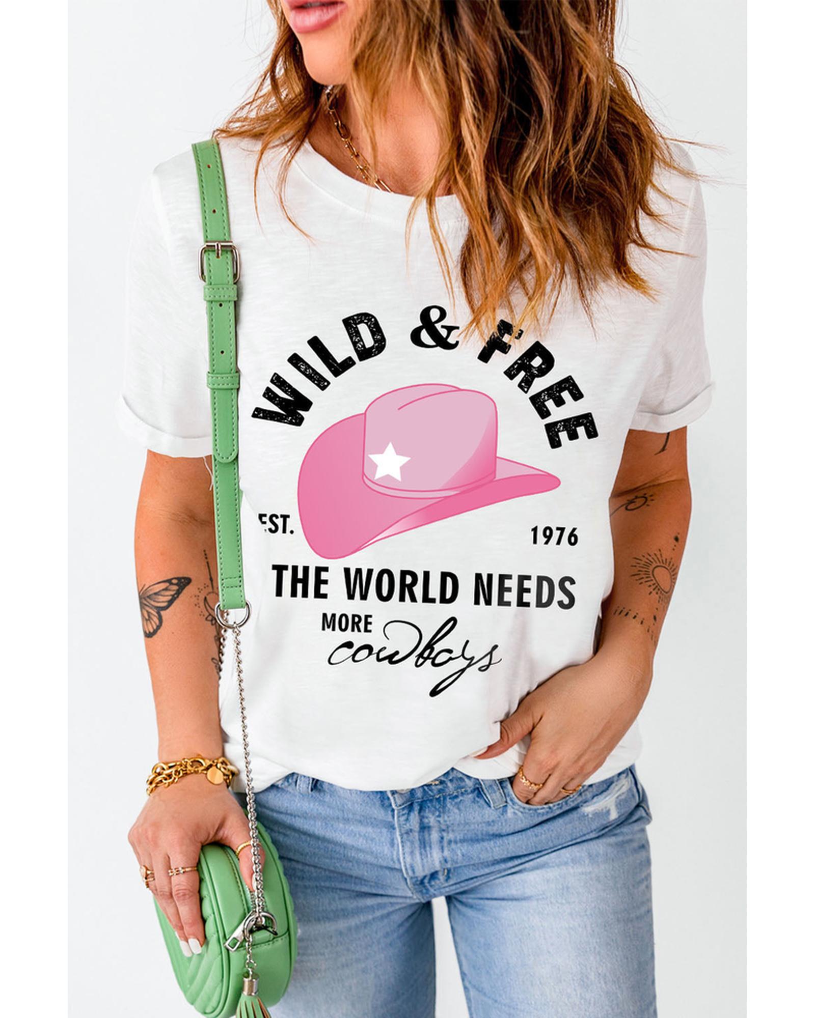 Azura Exchange Cowboys Fashion Graphic Tee - S