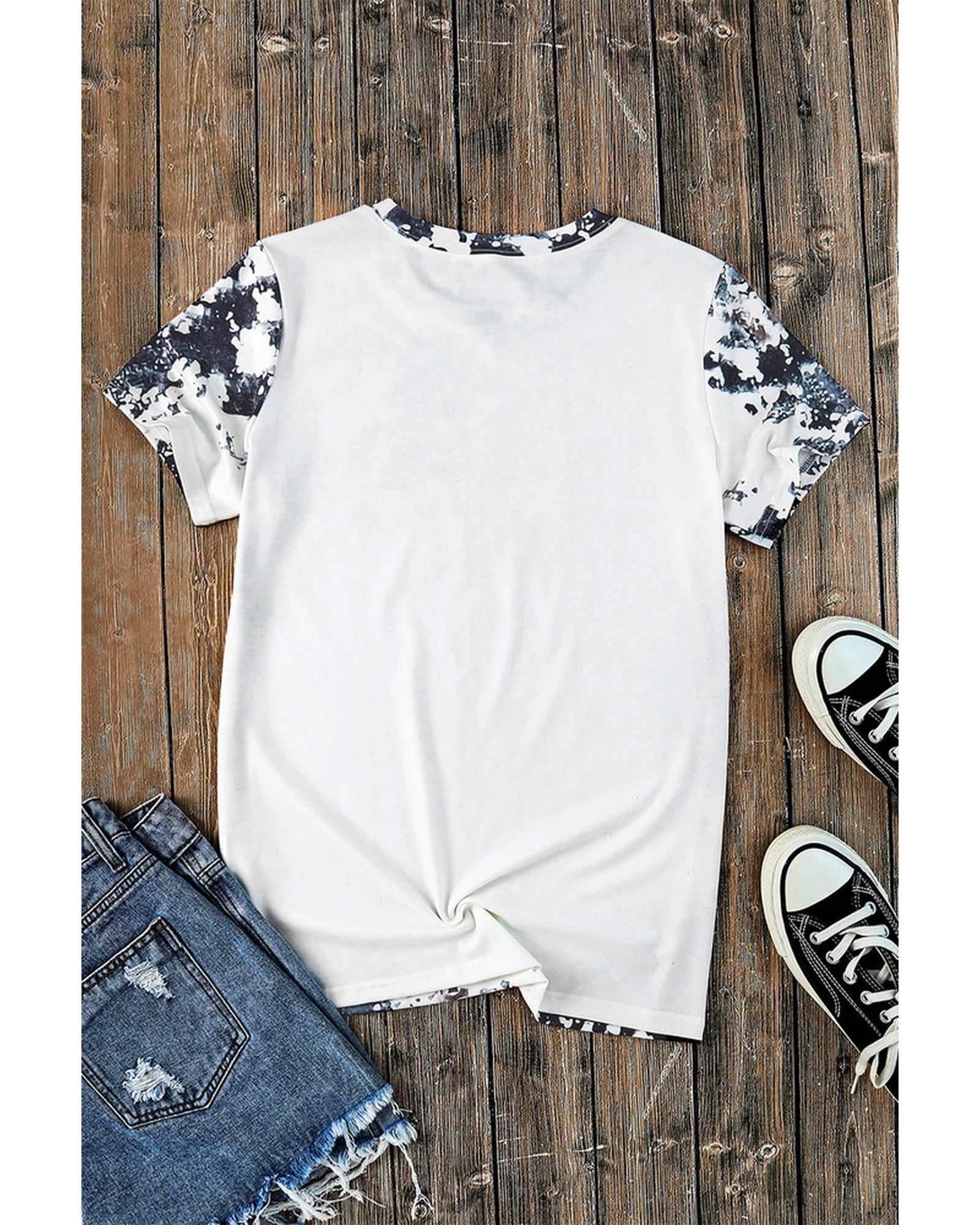 Azura Exchange Dyed Bleached T-Shirt - S