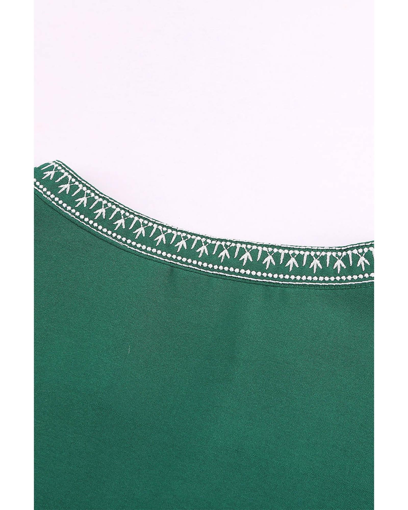 Azura Exchange V Neckline Half Sleeve Blouse - 2XL
