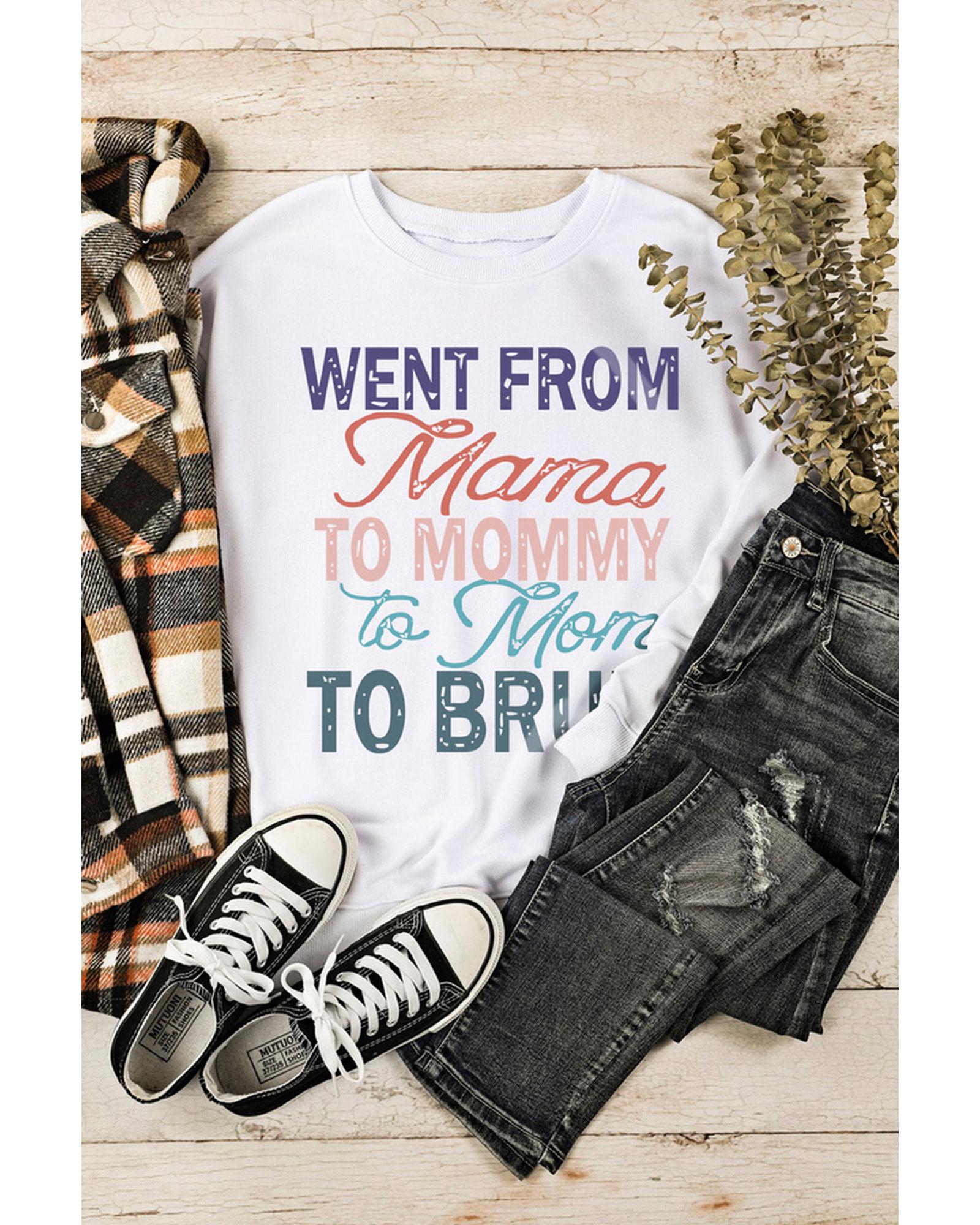 Azura Exchange Letters Print Long Sleeve Sweatshirt - M