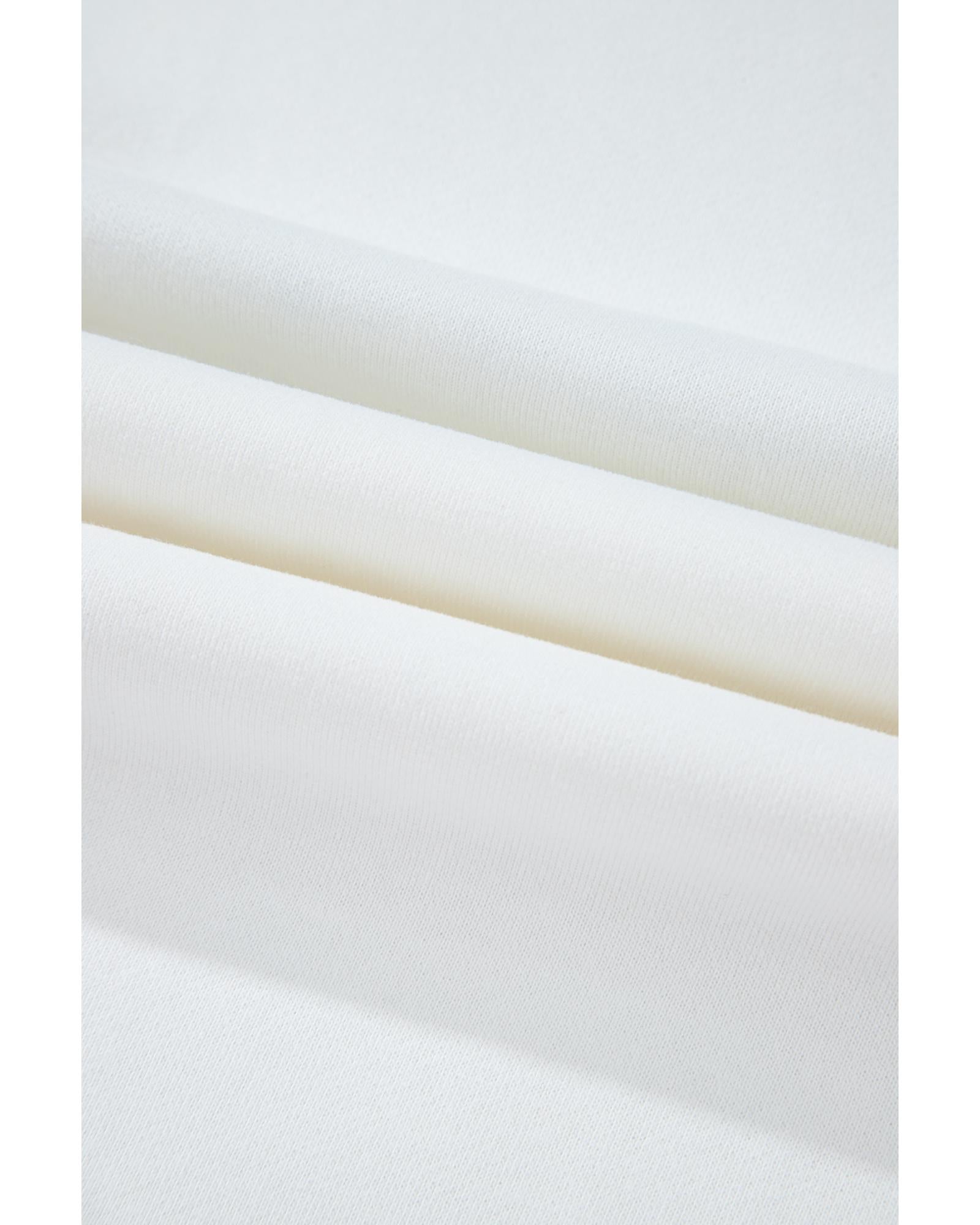 White MERRY Graphic Pullover Sweatshirt - XL