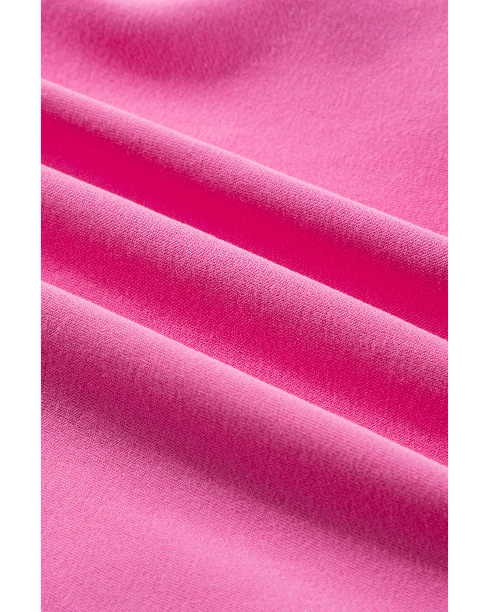 Bonbon Solid Fleece Lined Drop Shoulder High Low Sweatshirt - 2XL