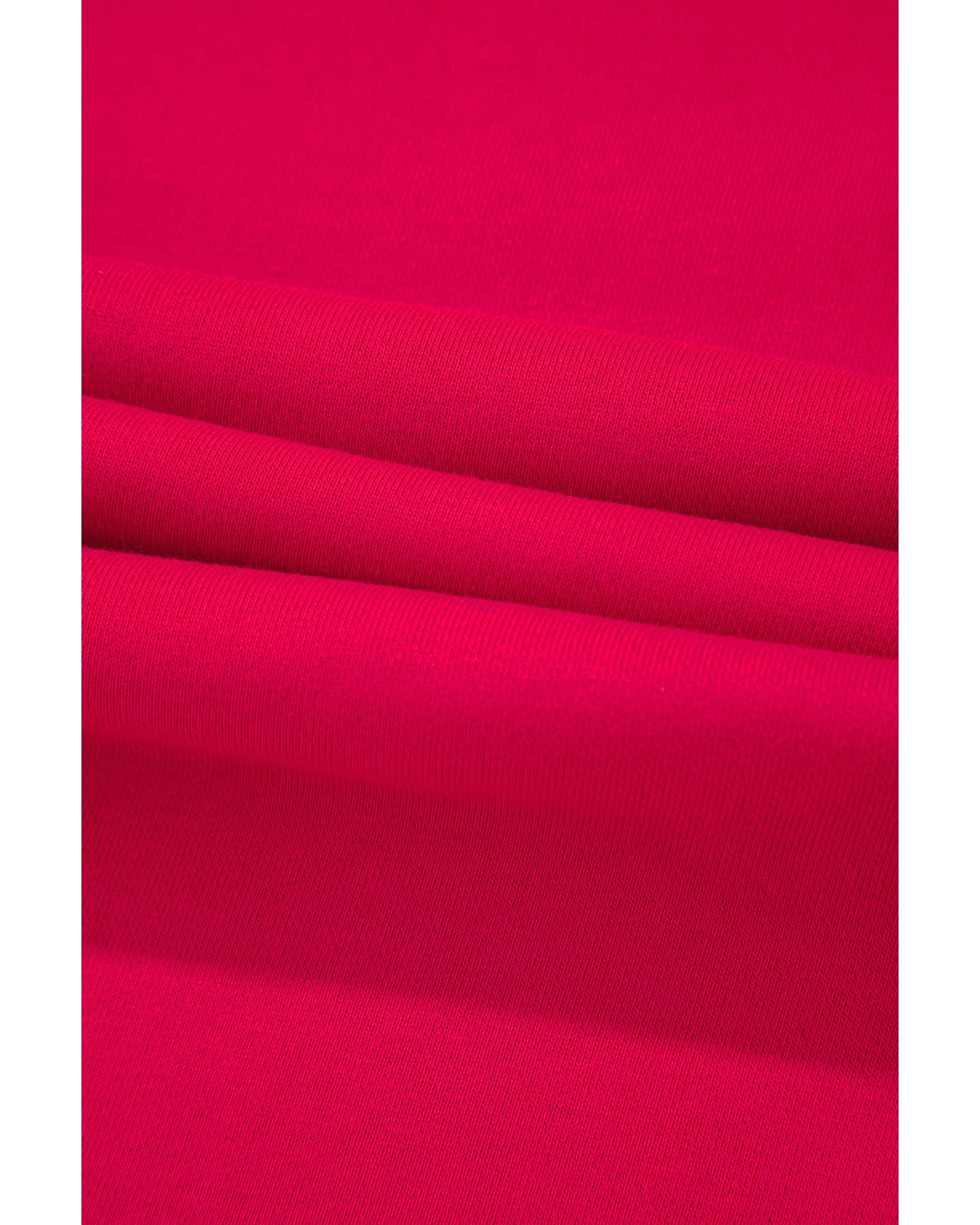 Fiery Red Christmas Santa Baby Tinsel Graphic Sweatshirt - M