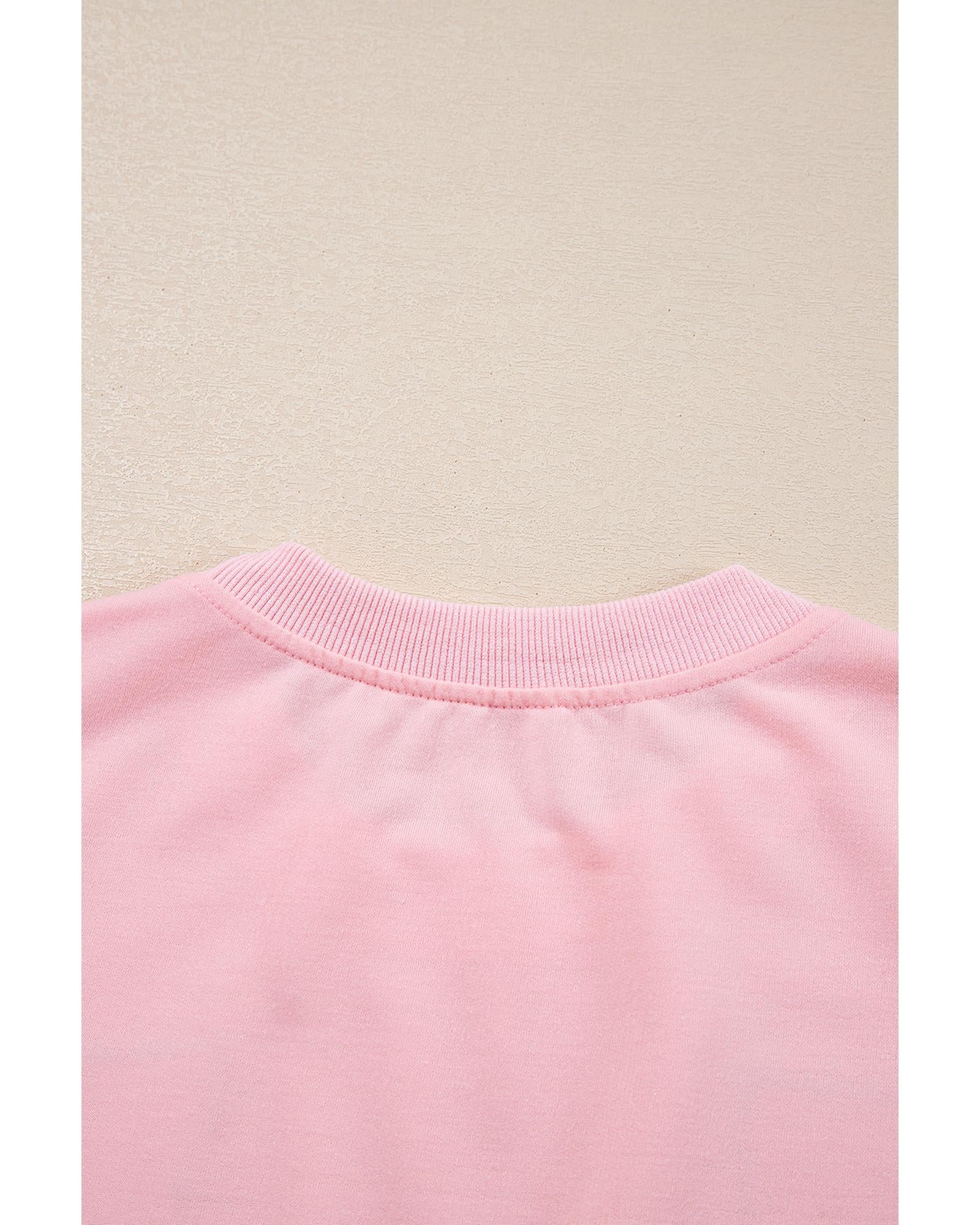Pink Nutcracker Christmas Crew Neck Sweatshirt - L