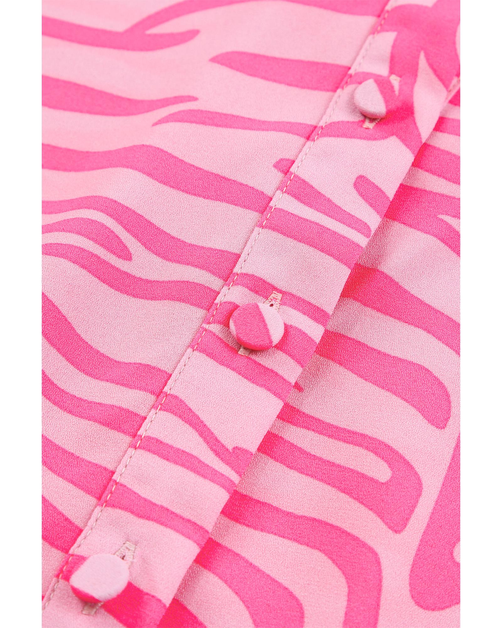 Azura Exchange Zebra Stripes Lantern Sleeve Shirt - M
