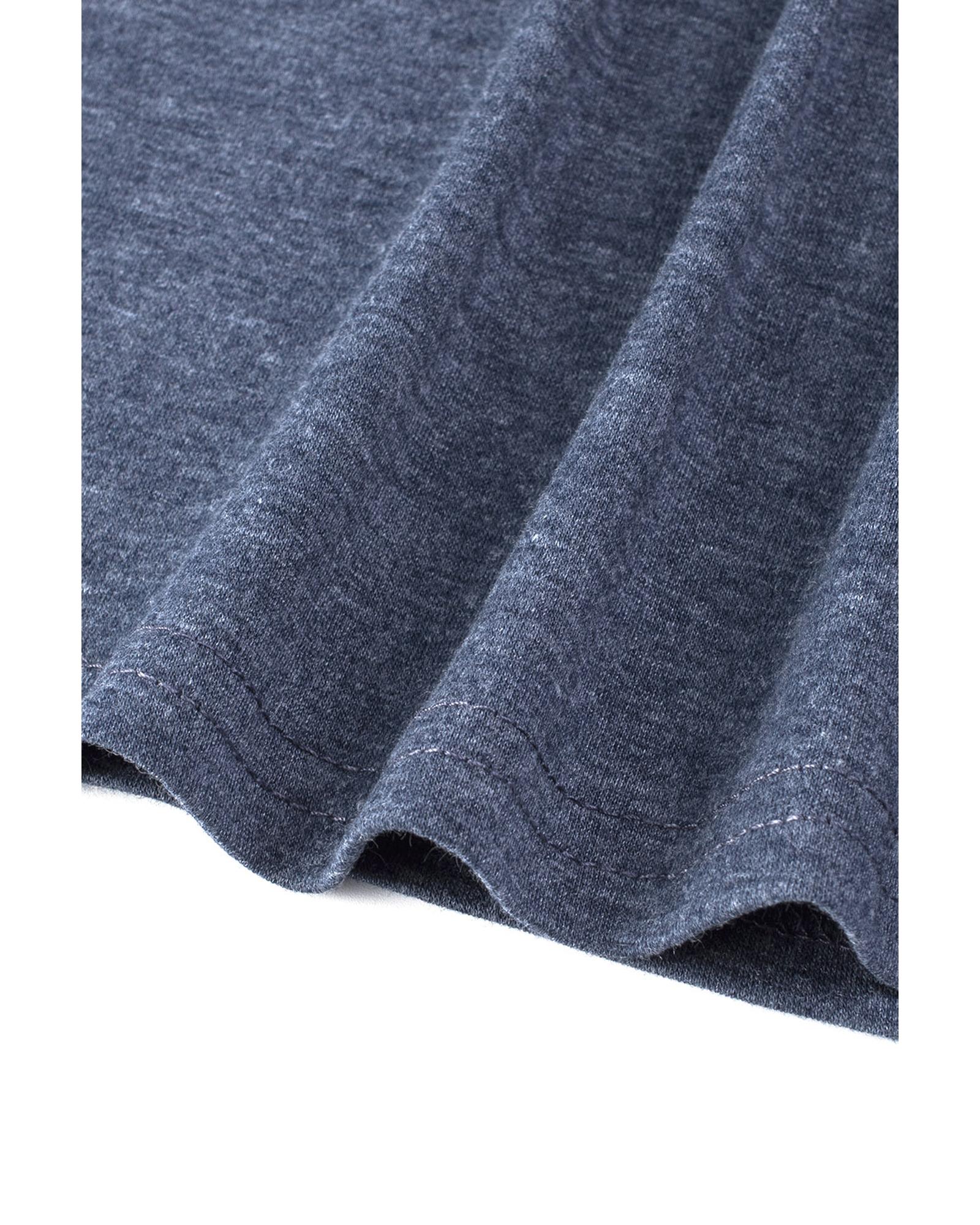 Azura Exchange Blue Solid Color Crew Neck Tank Top - 2XL