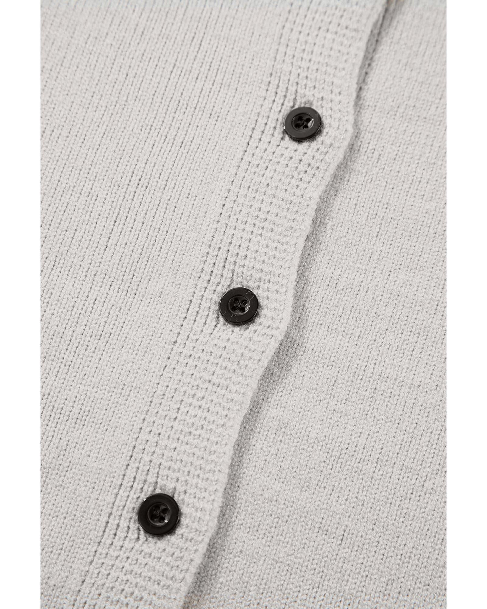 Jet Stream Button Up O Neck Sweater Vest - XL