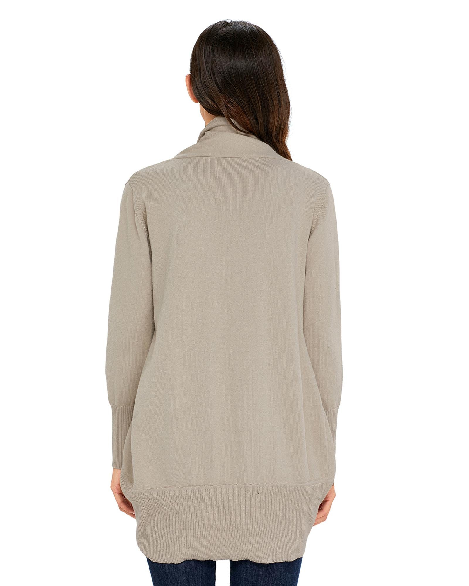 Azura Exchange Khaki Super Soft Long Sleeve Open Cardigan - 2XL