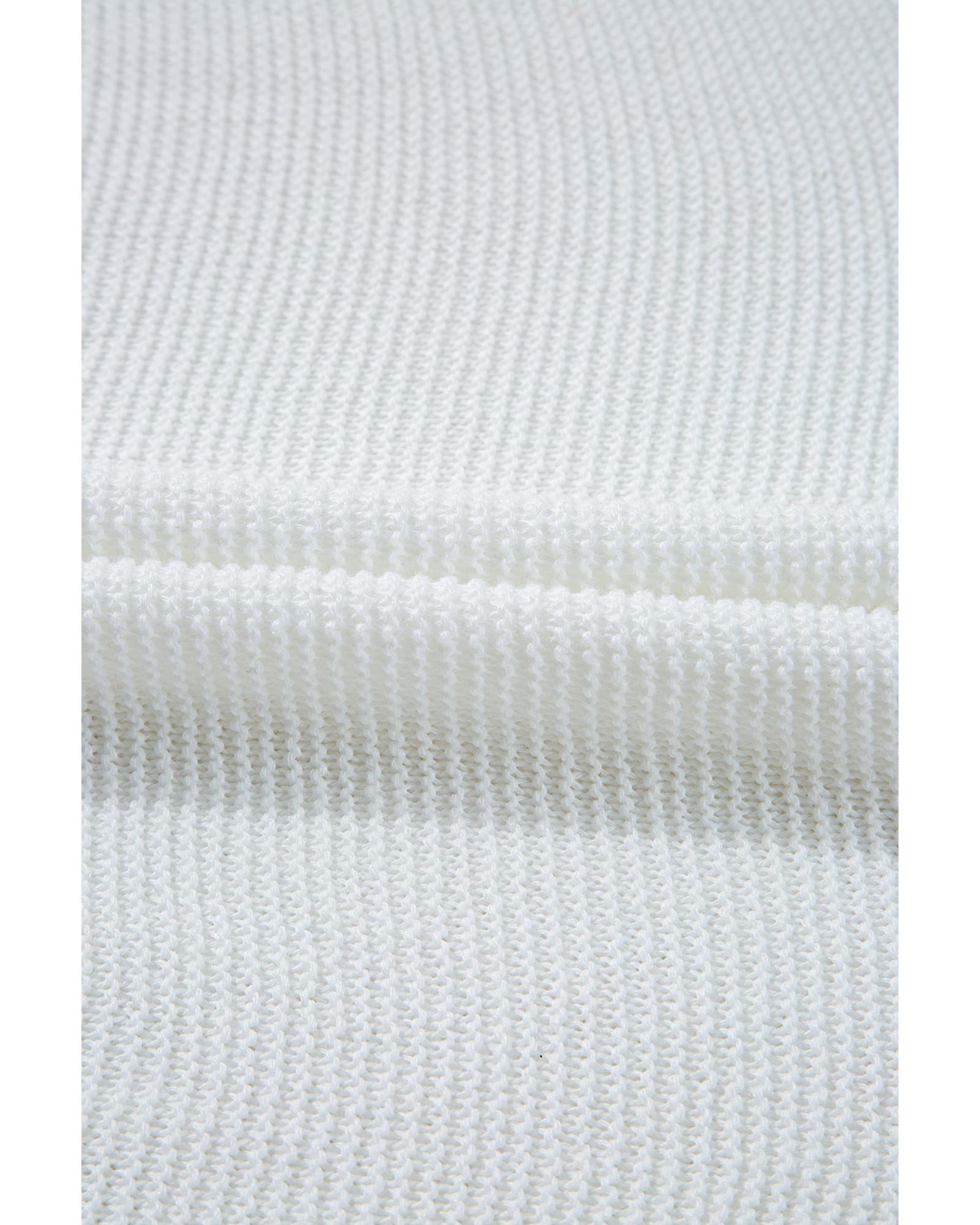 Jet Stream Solid Color Sweater Tee with Side Slits - M