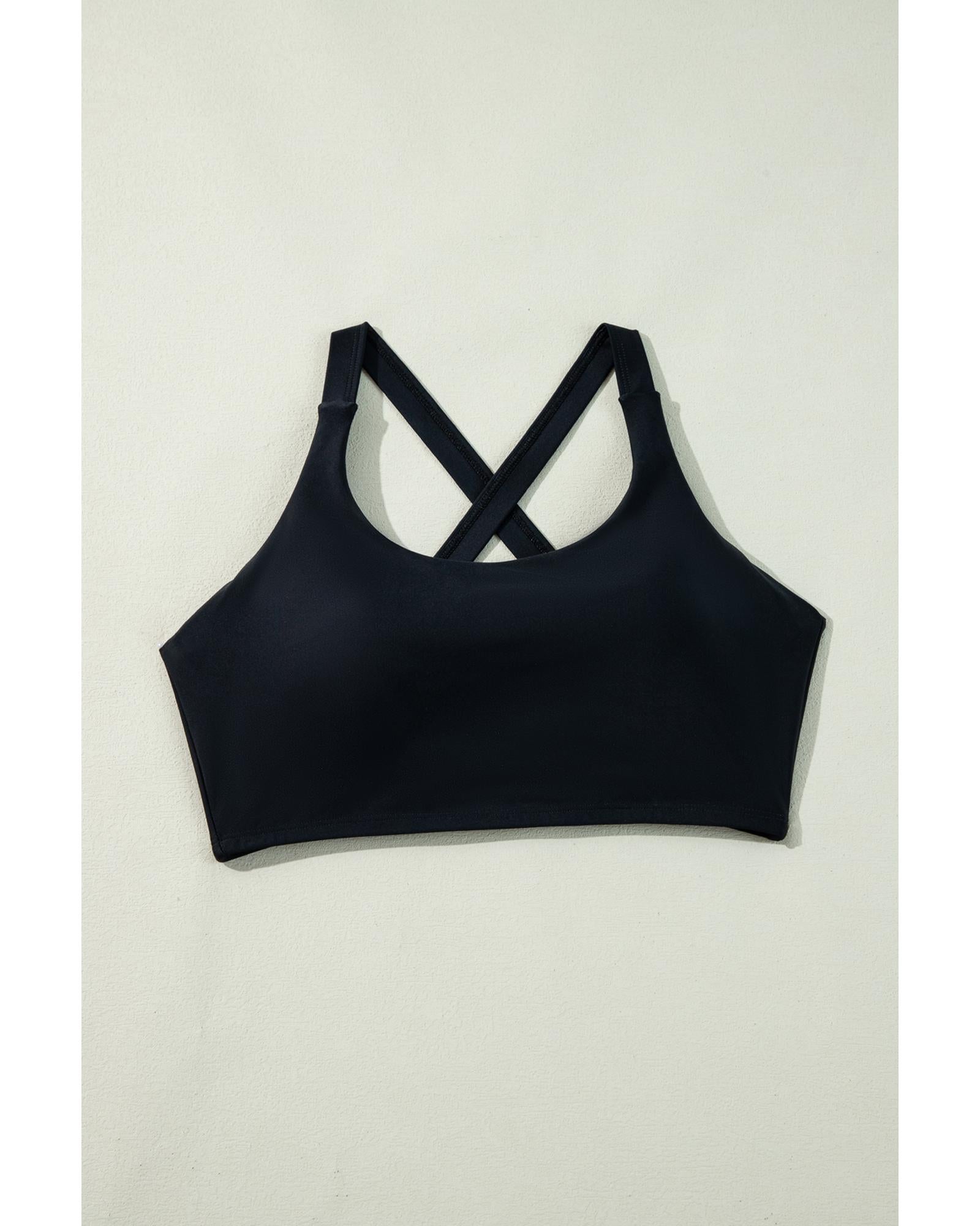 Black Crossover Bikini Tank and Skort Swimwear - 2XL