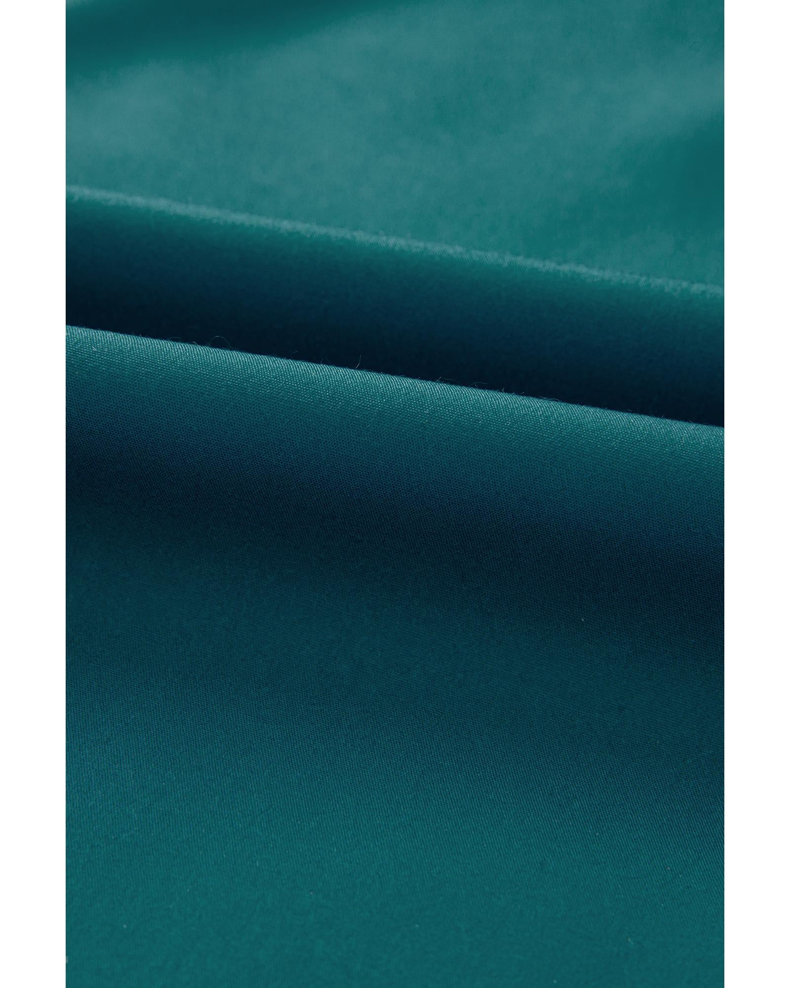 Skobeloff Boho Floral Ruffle Puff Sleeve Lace-up V Neck Mini Dress - L