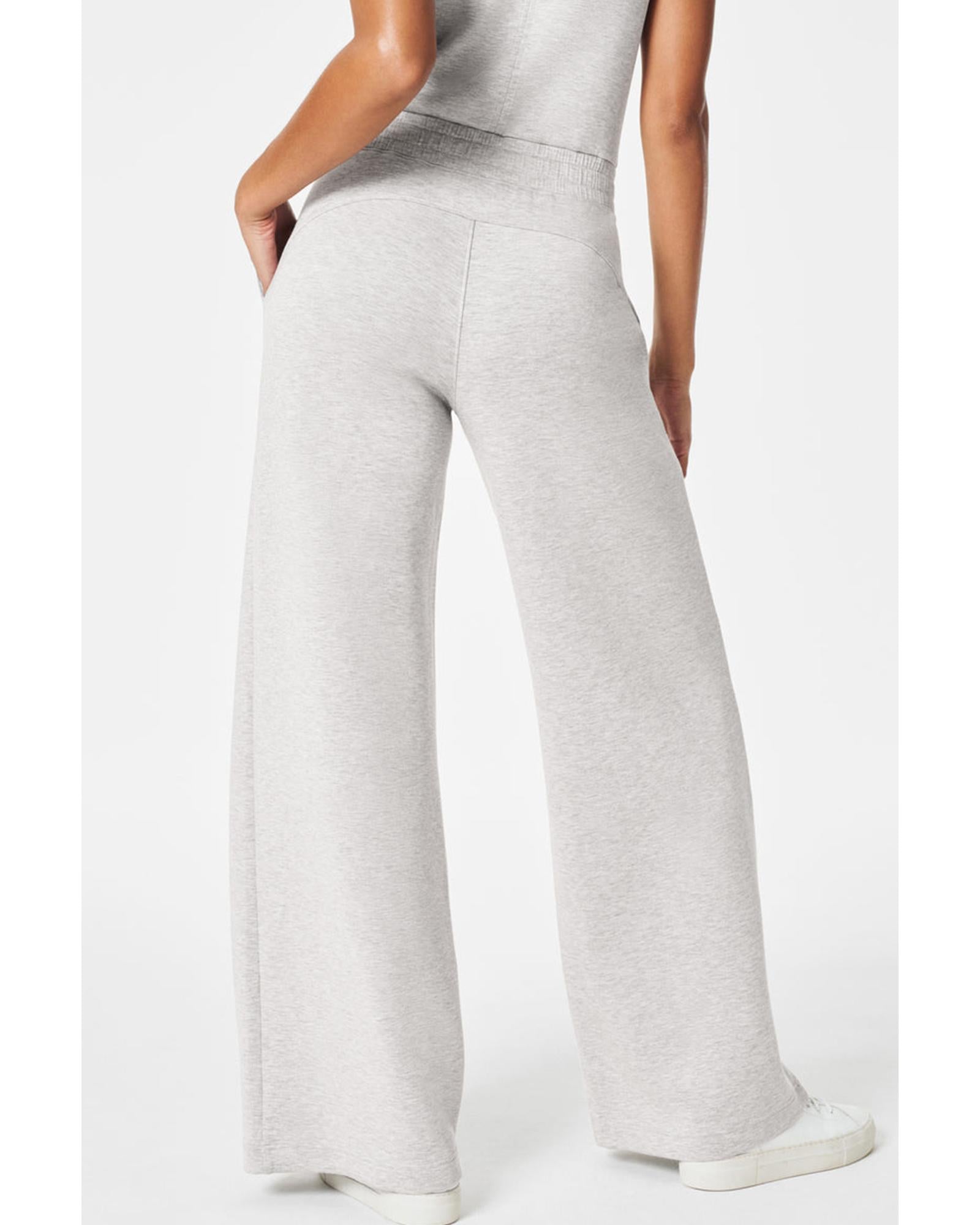 Light Grey Solid Color Crew Neck Drawstring High Waist Sleeveless Jumpsuit - S