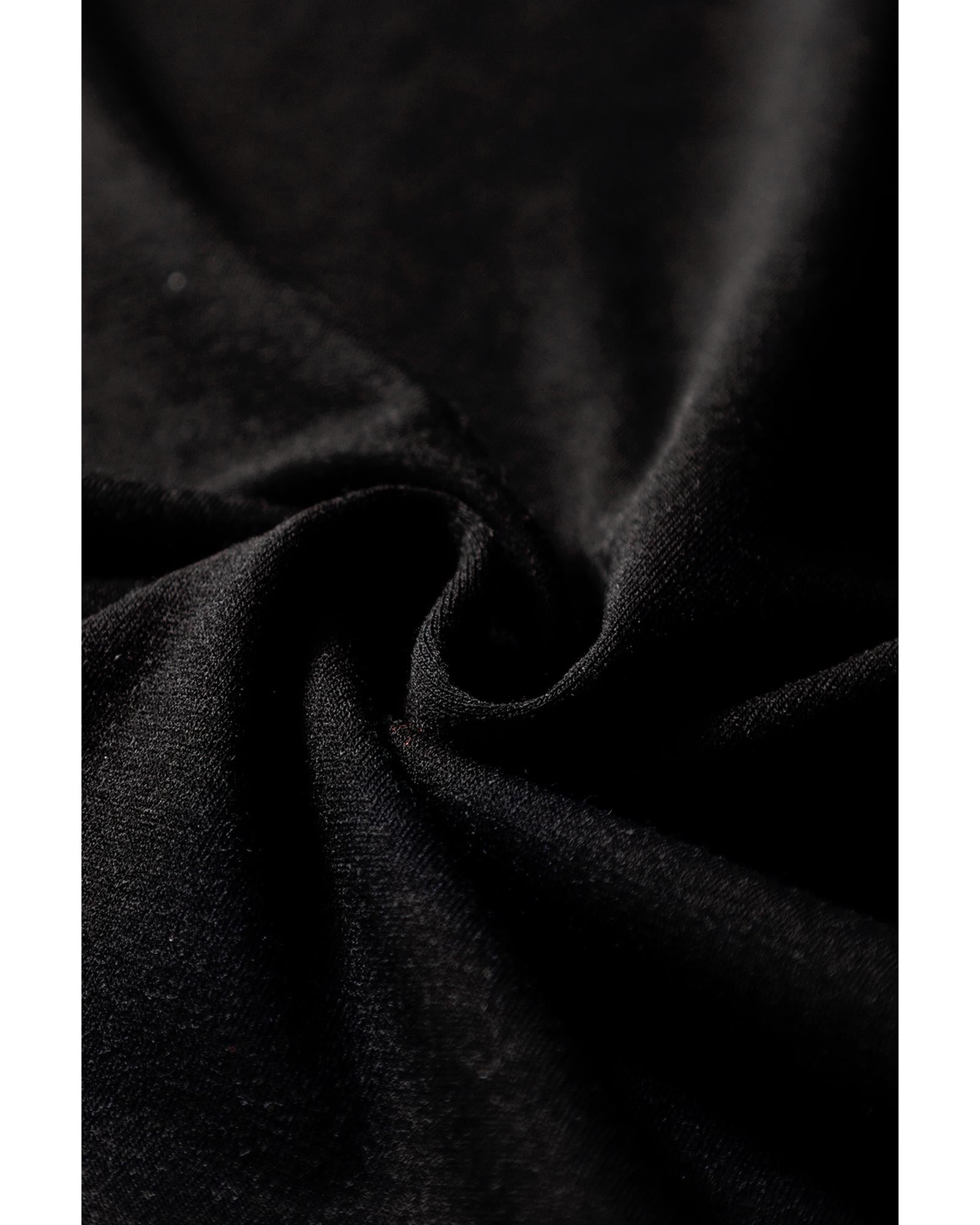 Black Peekaboo Wide Leg Square Neck Sleeveless Jumpsuit - S