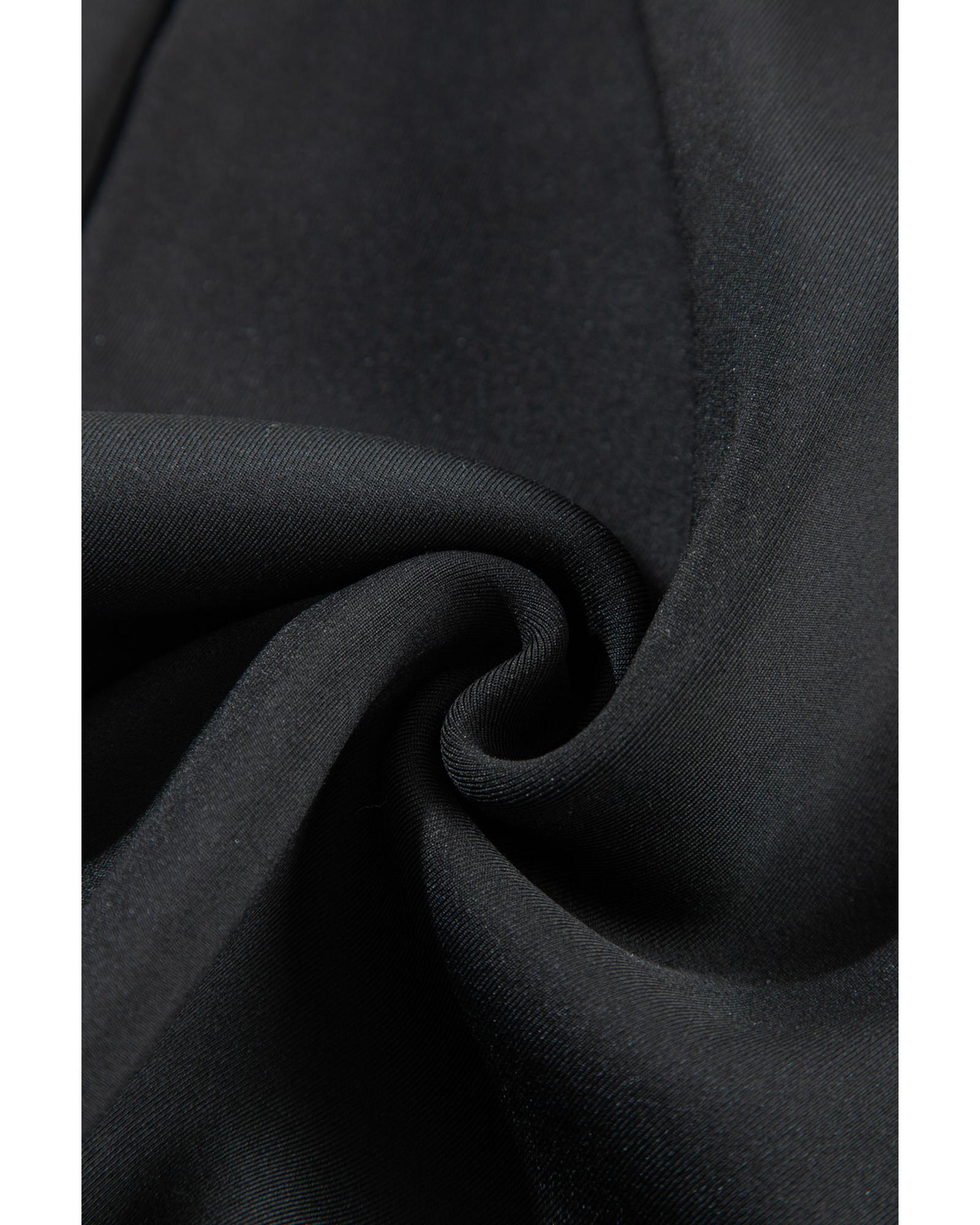 Black Fleece Lining Winter High Waist Leggings - XL