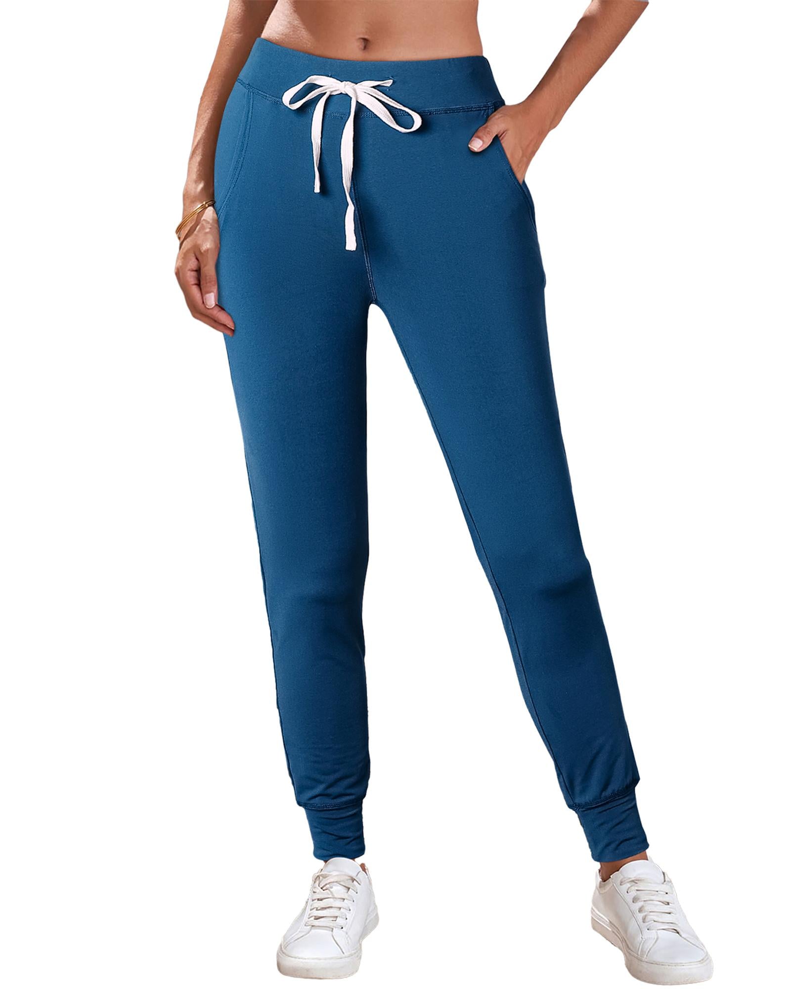 Drawstring Waist Pocketed Joggers - M