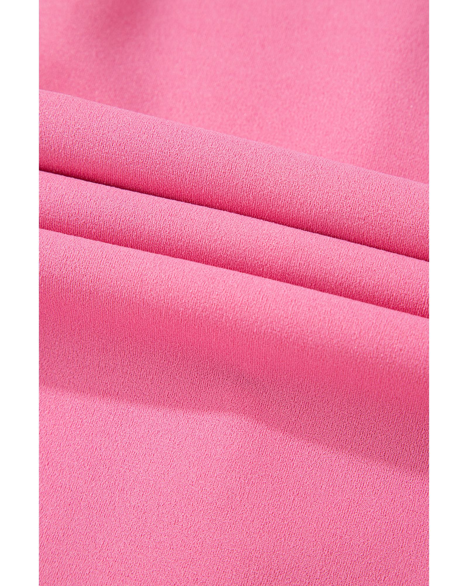 Sachet Pink High Waist Central Seam Flared Pants - M