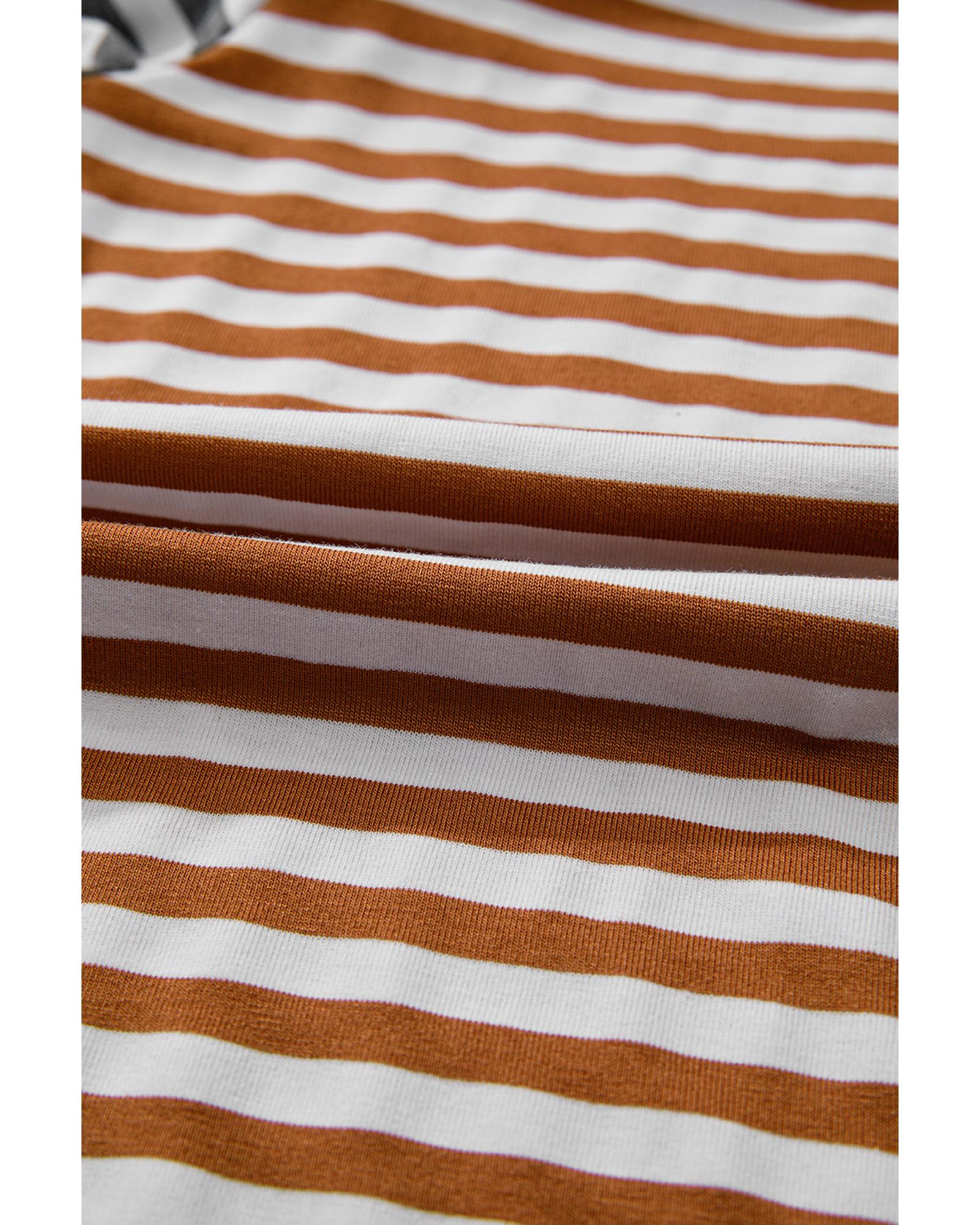 Yellow Stripe Two Tone Contrast Spaghetti Strap Backless Overall - M