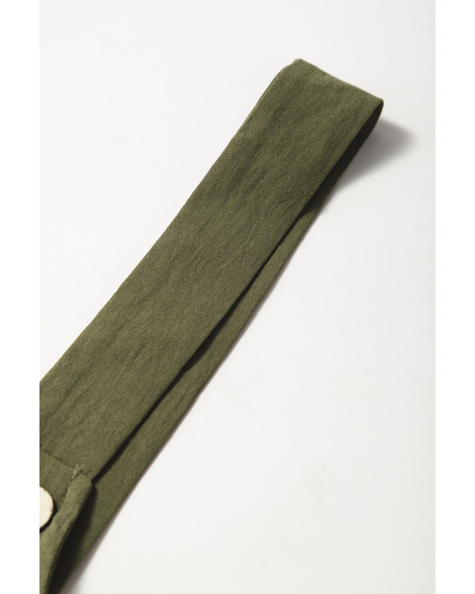 Jungle Green Solid Color Buttoned Straight Leg Overall - XL