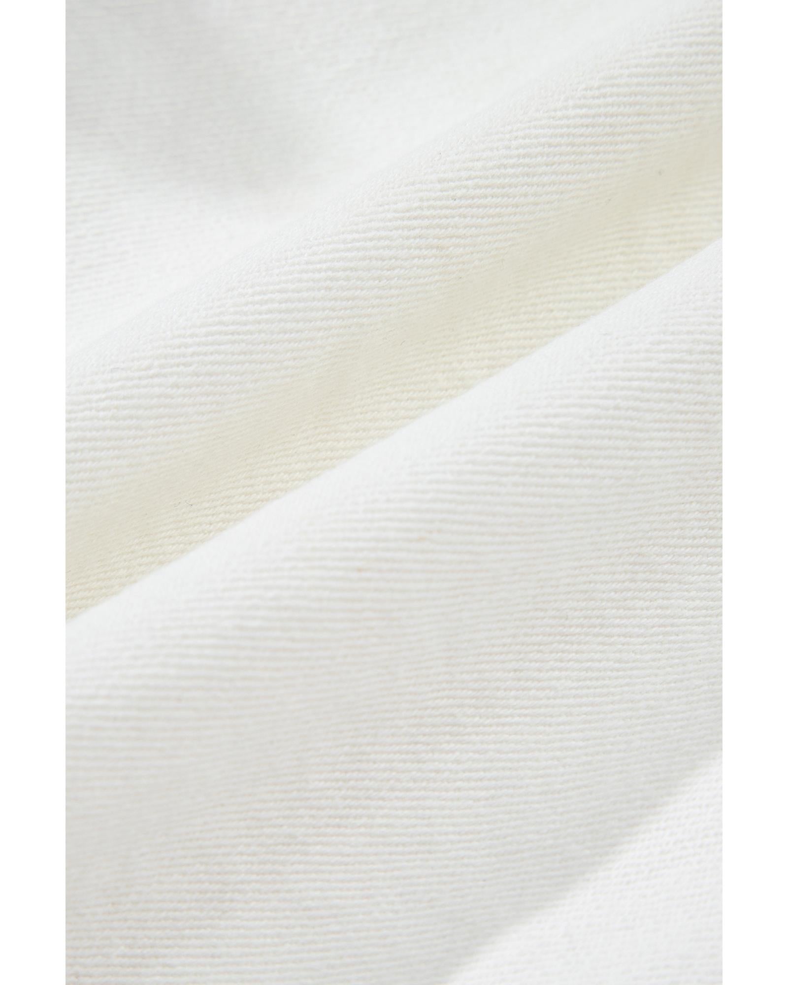 White Raw Hem High Waist Denim Shorts - 4 US