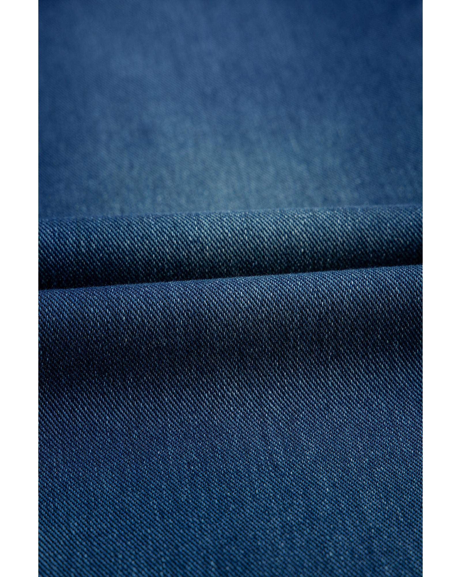 Ashleigh Blue Multiple Pockets Straight Leg Washed Stretchy Knit Casual Jeans - S