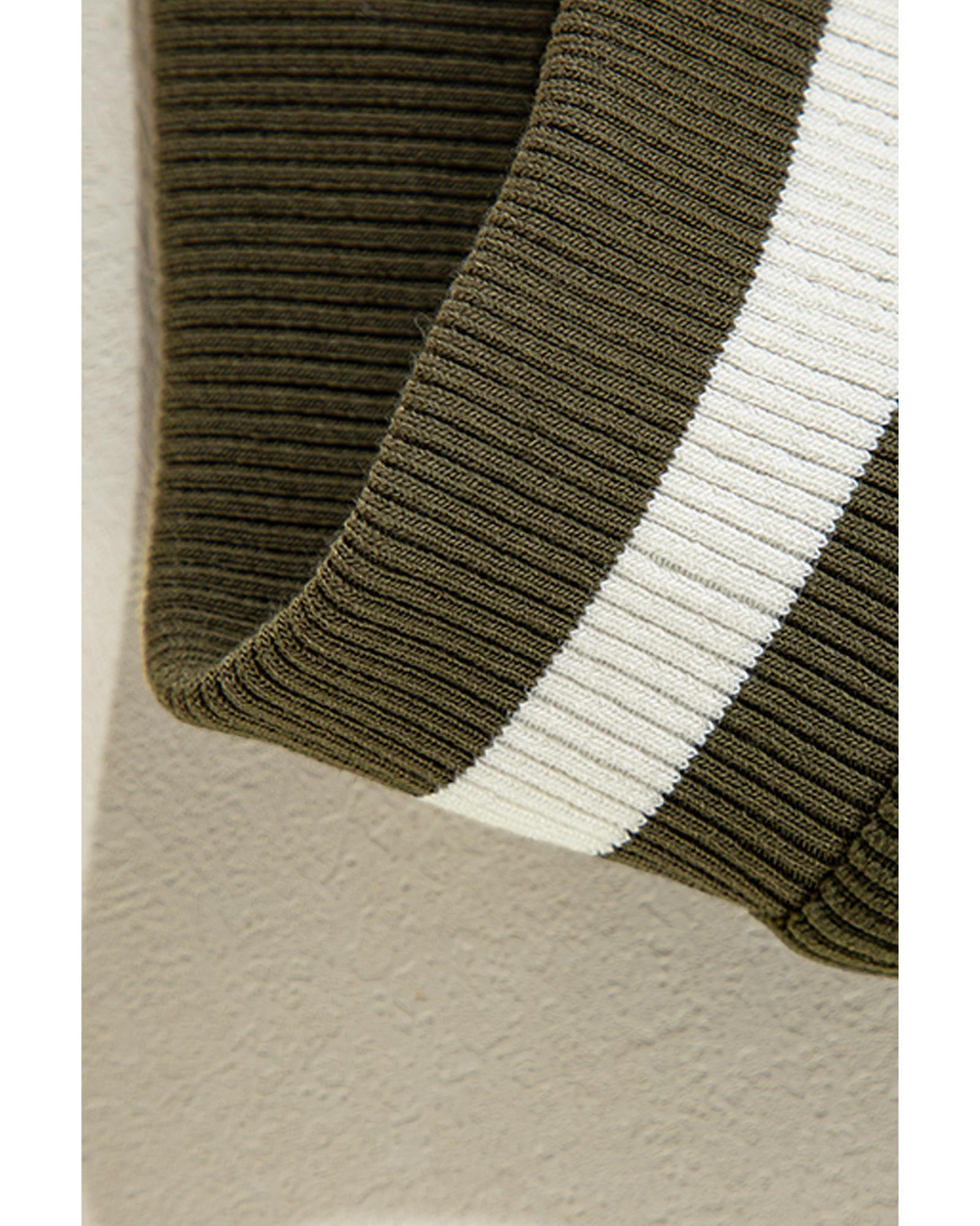 Mist Green Corduroy Fleece Patchwork Buttoned Bomber Jacket - L