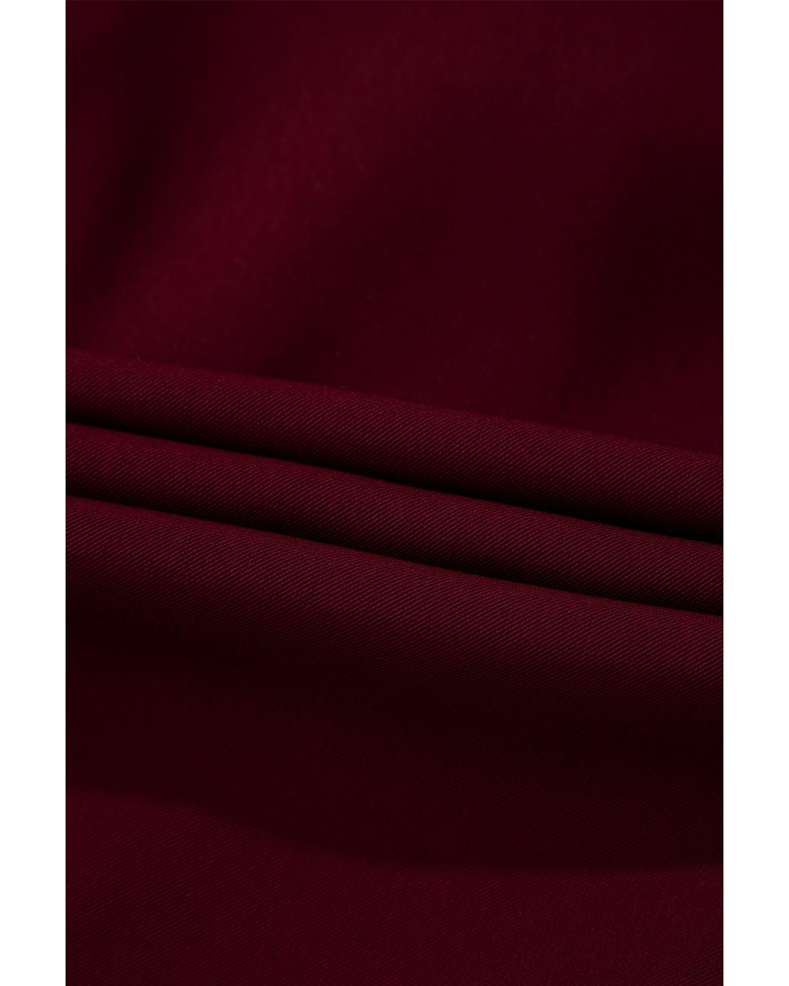 Red Dahlia Collar Tab Sleeve Zip Up Flap Detail Jacket - M