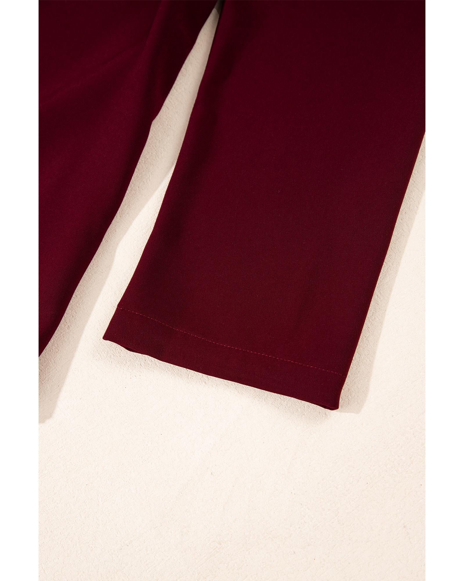 Red Dahlia Collar Tab Sleeve Zip Up Flap Detail Jacket - S