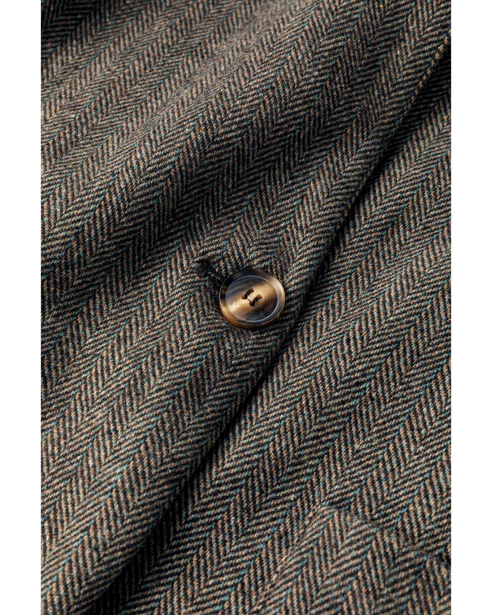 Desert Palm Twilled Single Breasted Lapel Blazer Coat - S