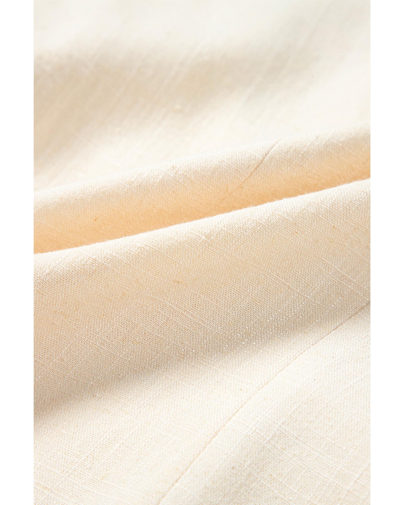 White Slim Fit Buttoned V Neck Vest - XL