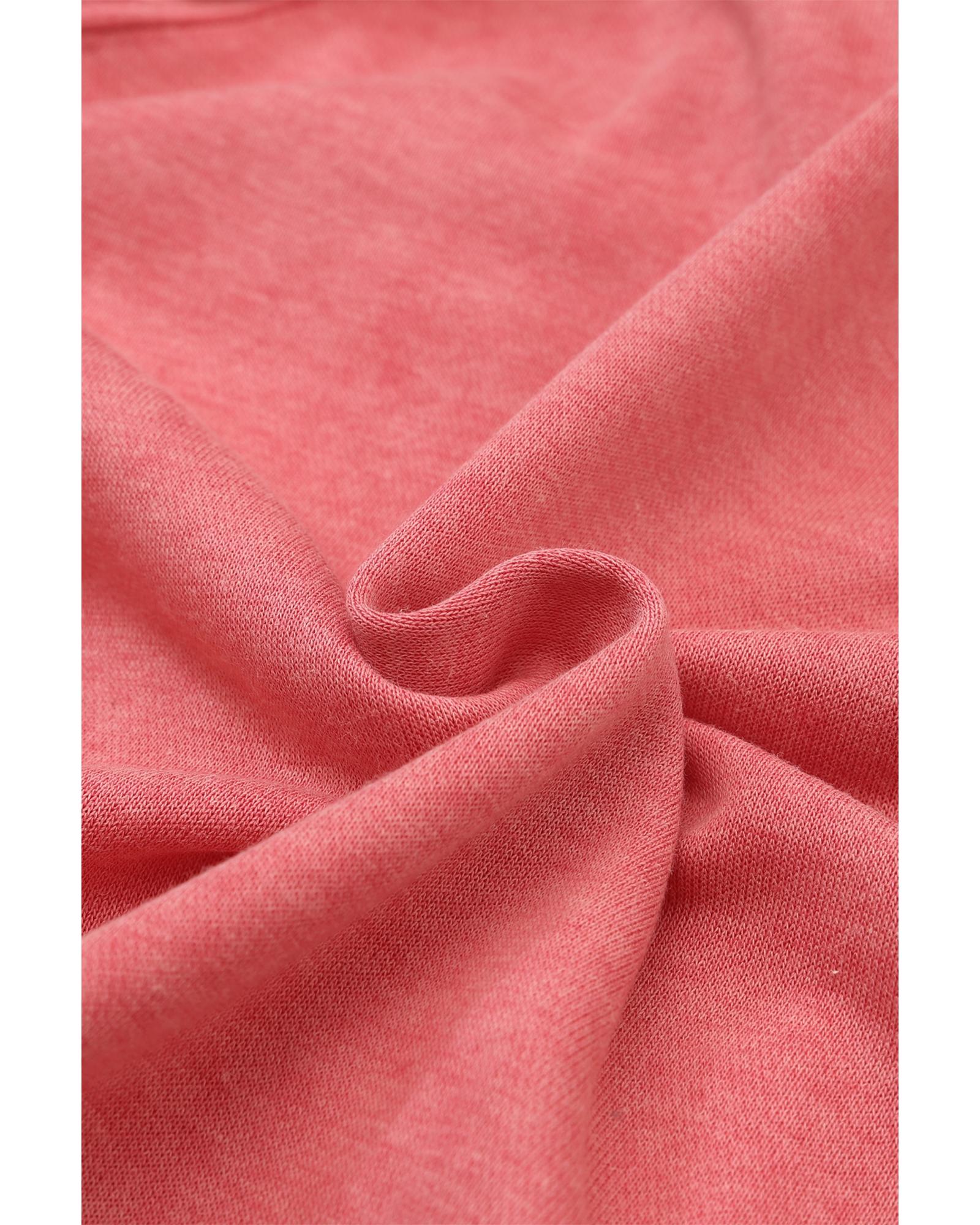 Red Vintage Washed Flap Pocket Button Shacket - S