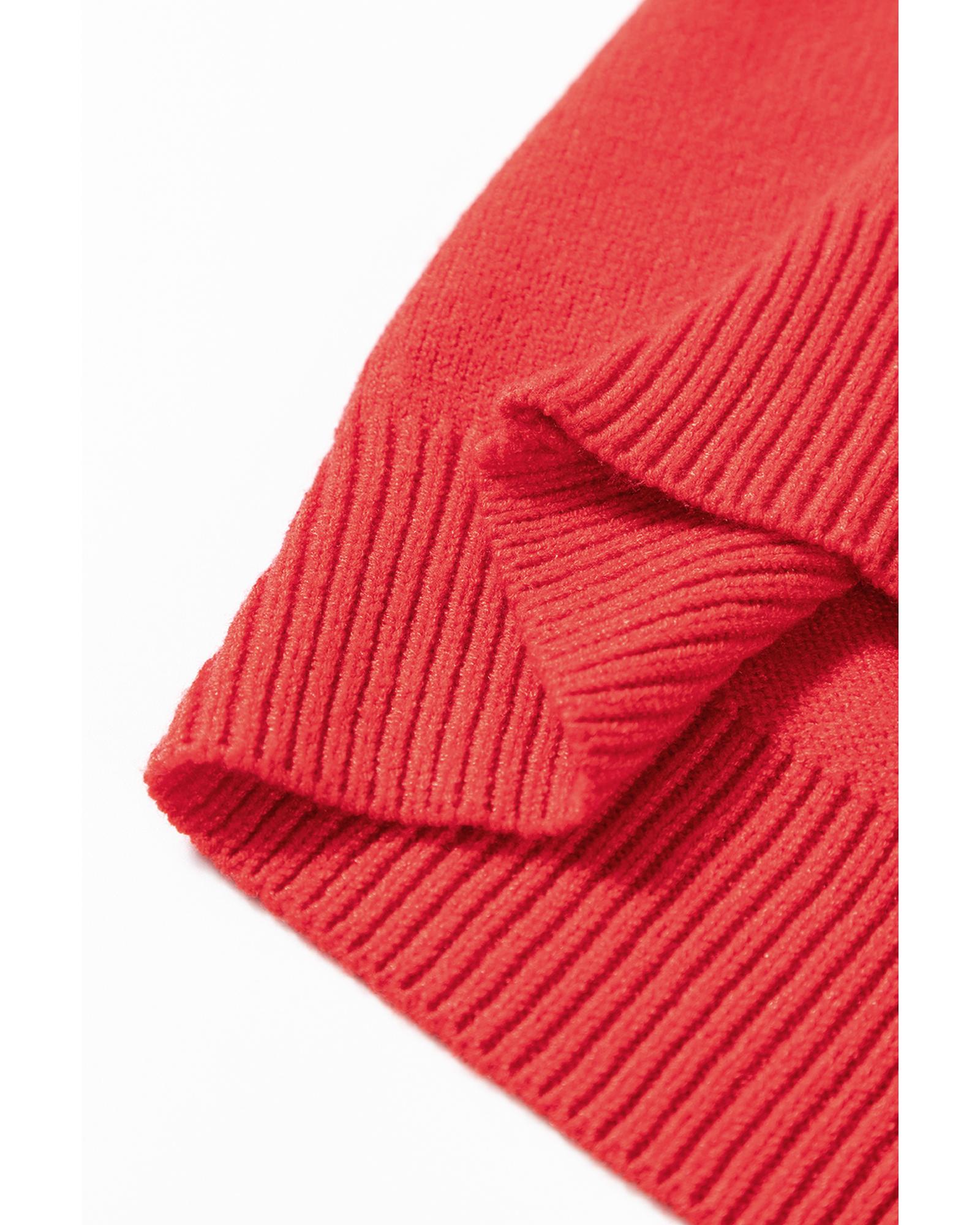 Fiery Red Merry Graphic Christmas Plus Size Sweater - 1X