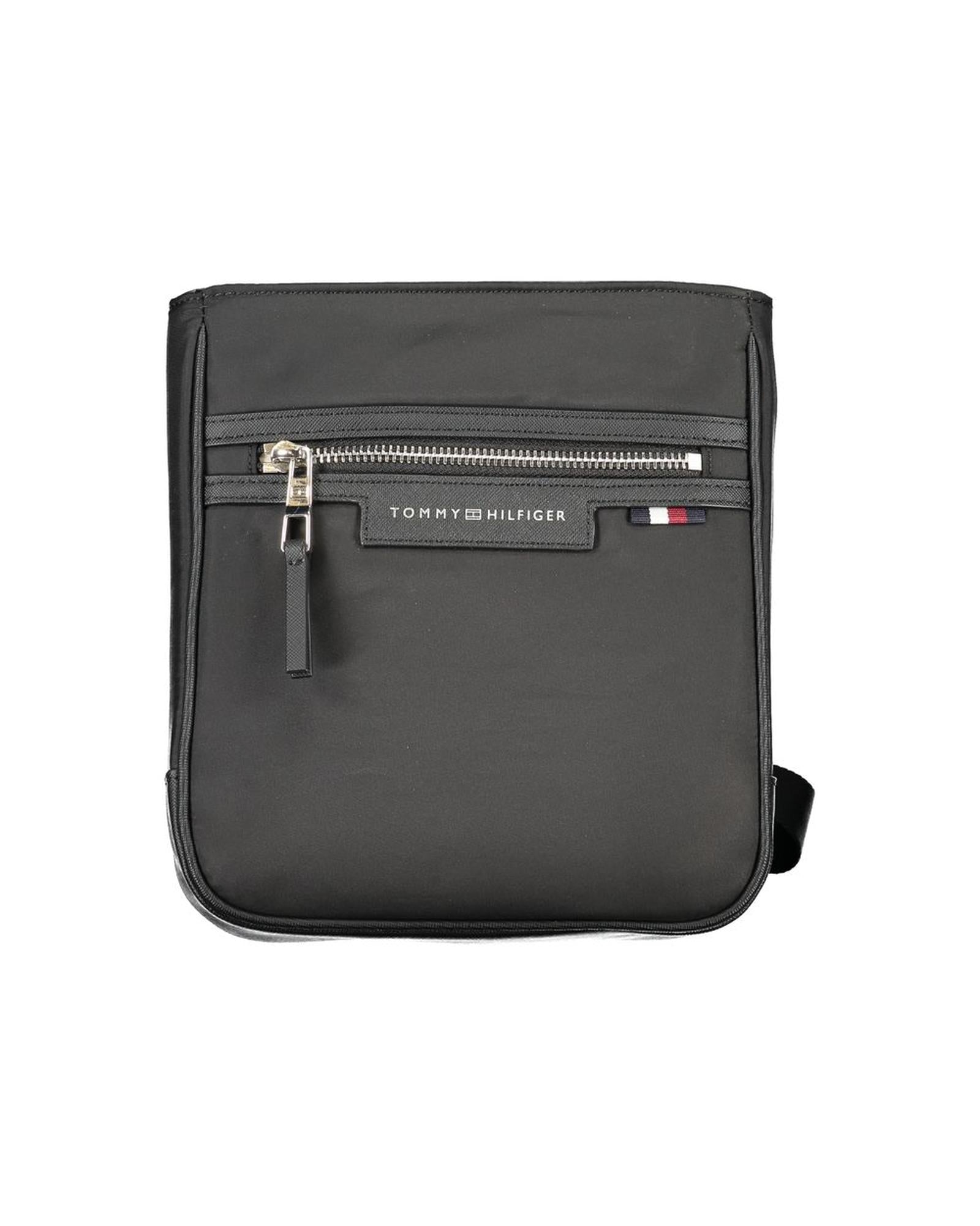Tommy Hilfiger Men's Black Polyester Shoulder Bag - One Size