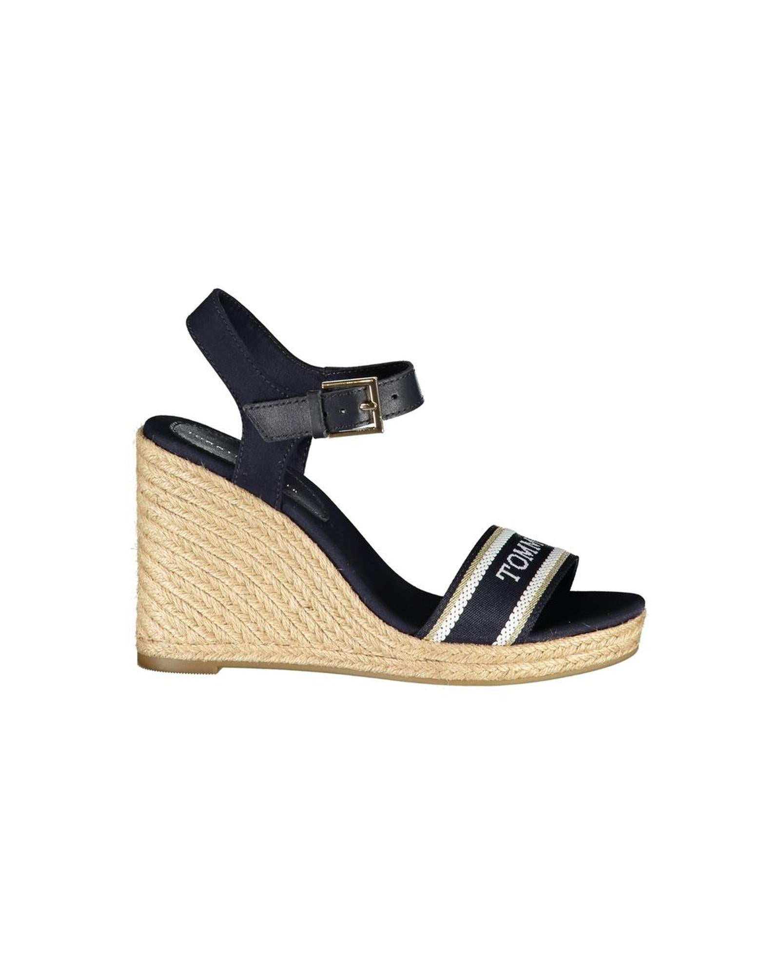 Tommy Hilfiger Women's Blue Polyester Sandal - 38 EU