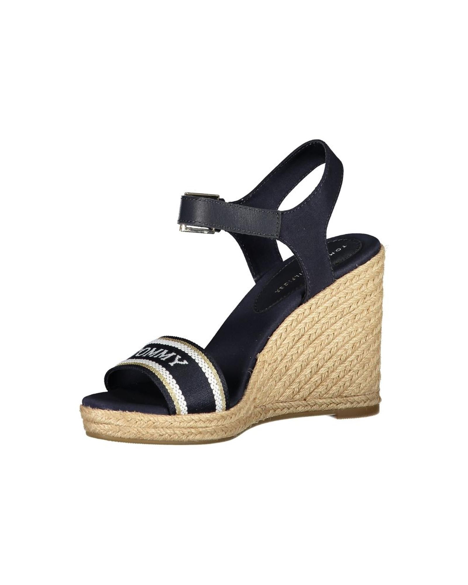 Tommy Hilfiger Women's Blue Polyester Sandal - 38 EU