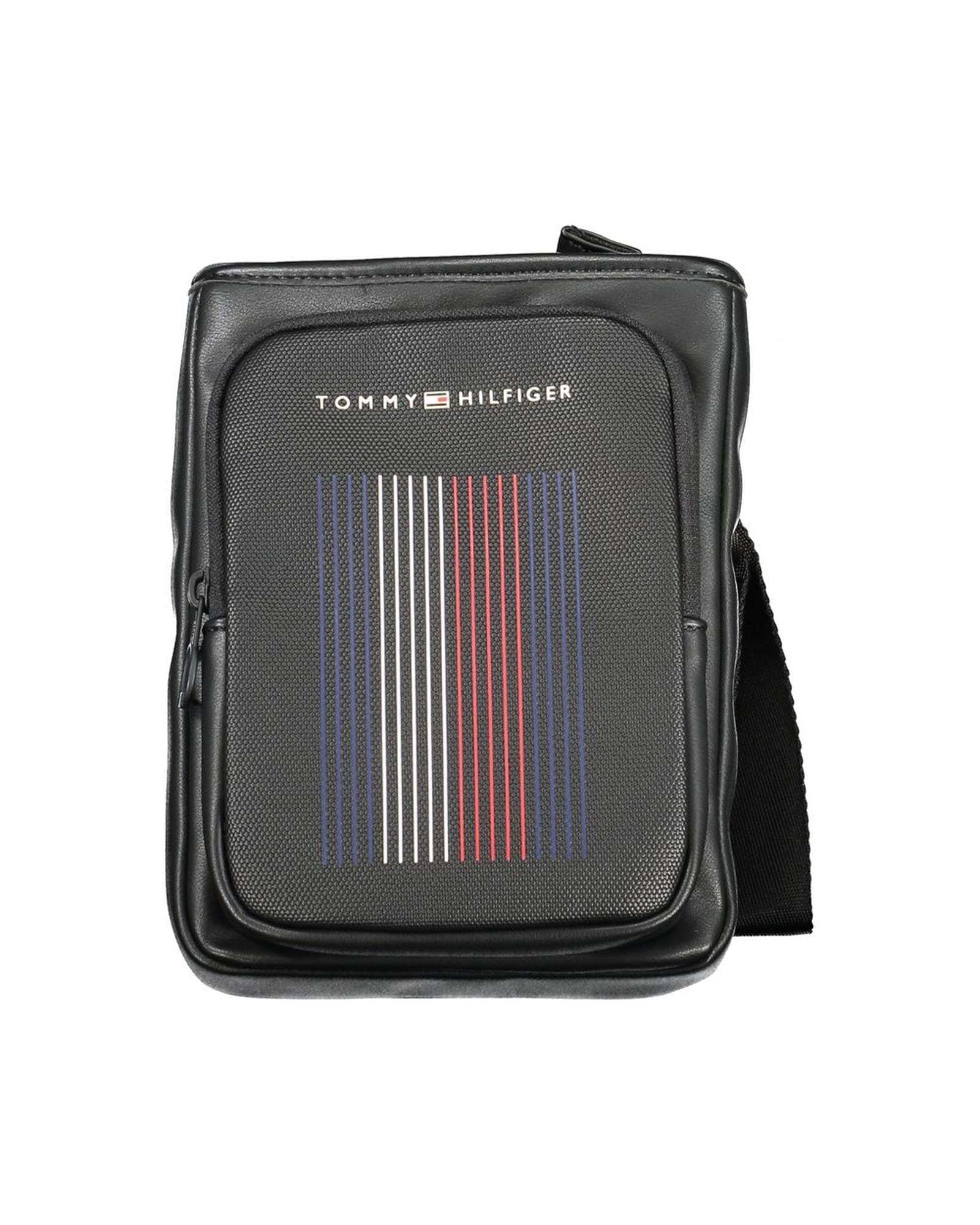 Tommy Hilfiger Men's Black Polyethylene Shoulder Bag - One Size