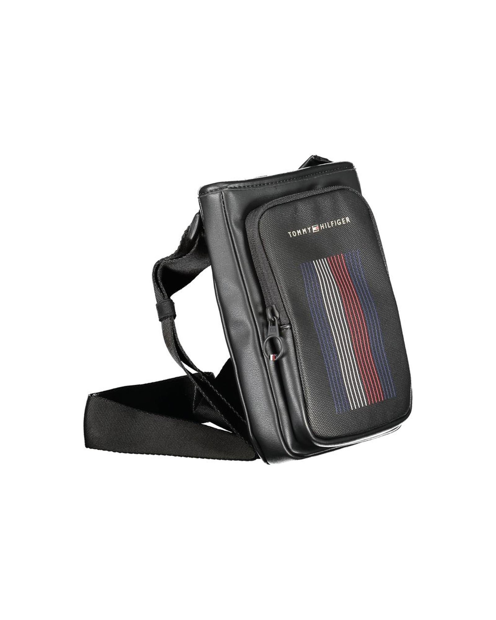 Tommy Hilfiger Men's Black Polyethylene Shoulder Bag - One Size