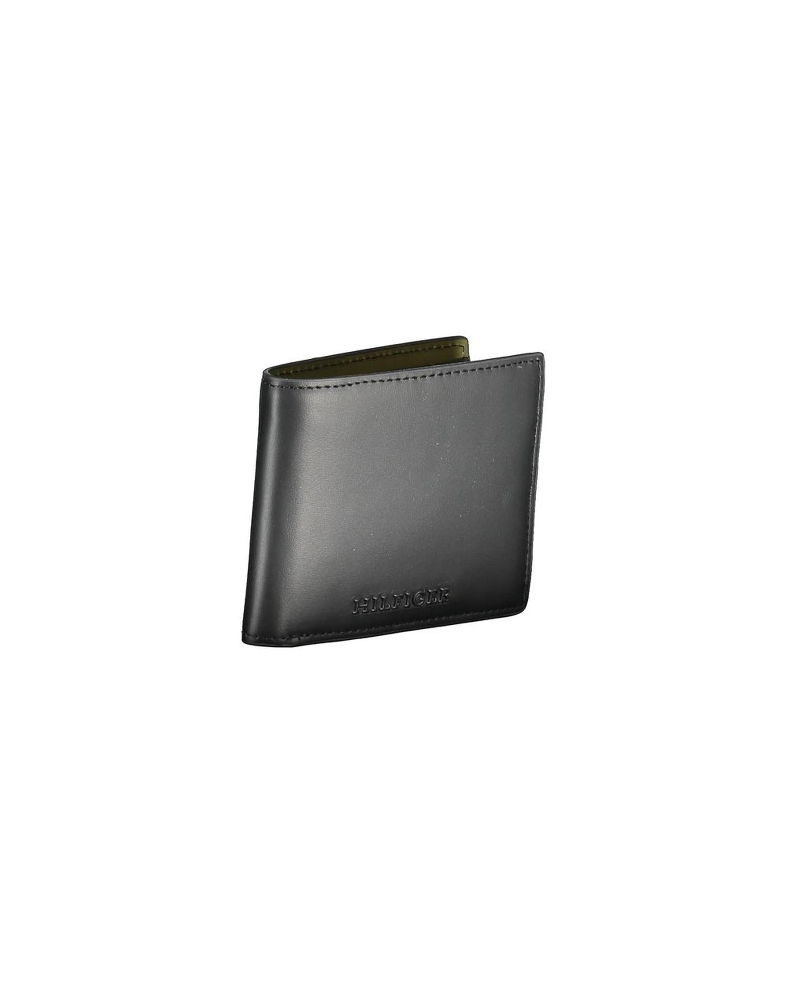 Tommy Hilfiger Men's Black Leather Wallet - One Size