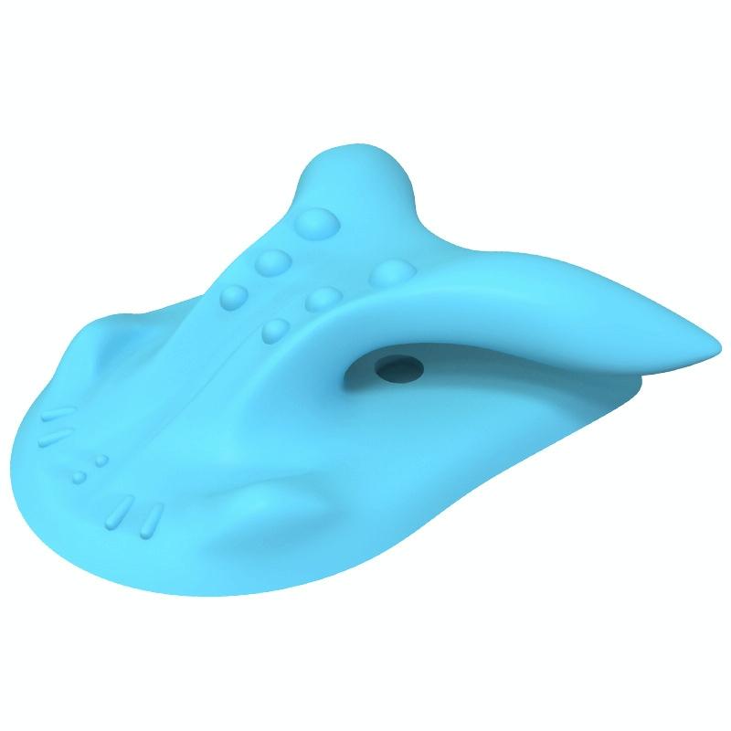 Cervical Spondylosis Correction Pillow Blue Cow Horns - 877 Cow Horns Blue