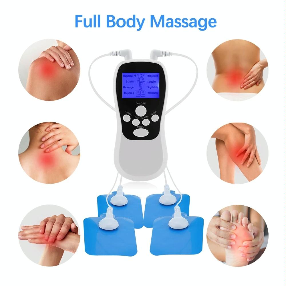 Blue Low Frequency Pulse Meridian Massage Instrument - White Standard