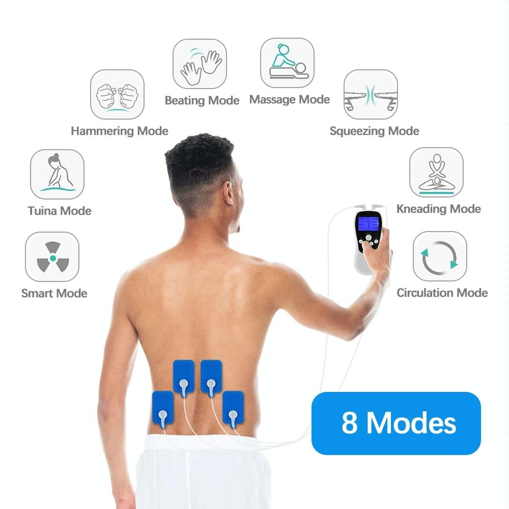 Blue Low Frequency Pulse Meridian Massage Instrument - White Standard