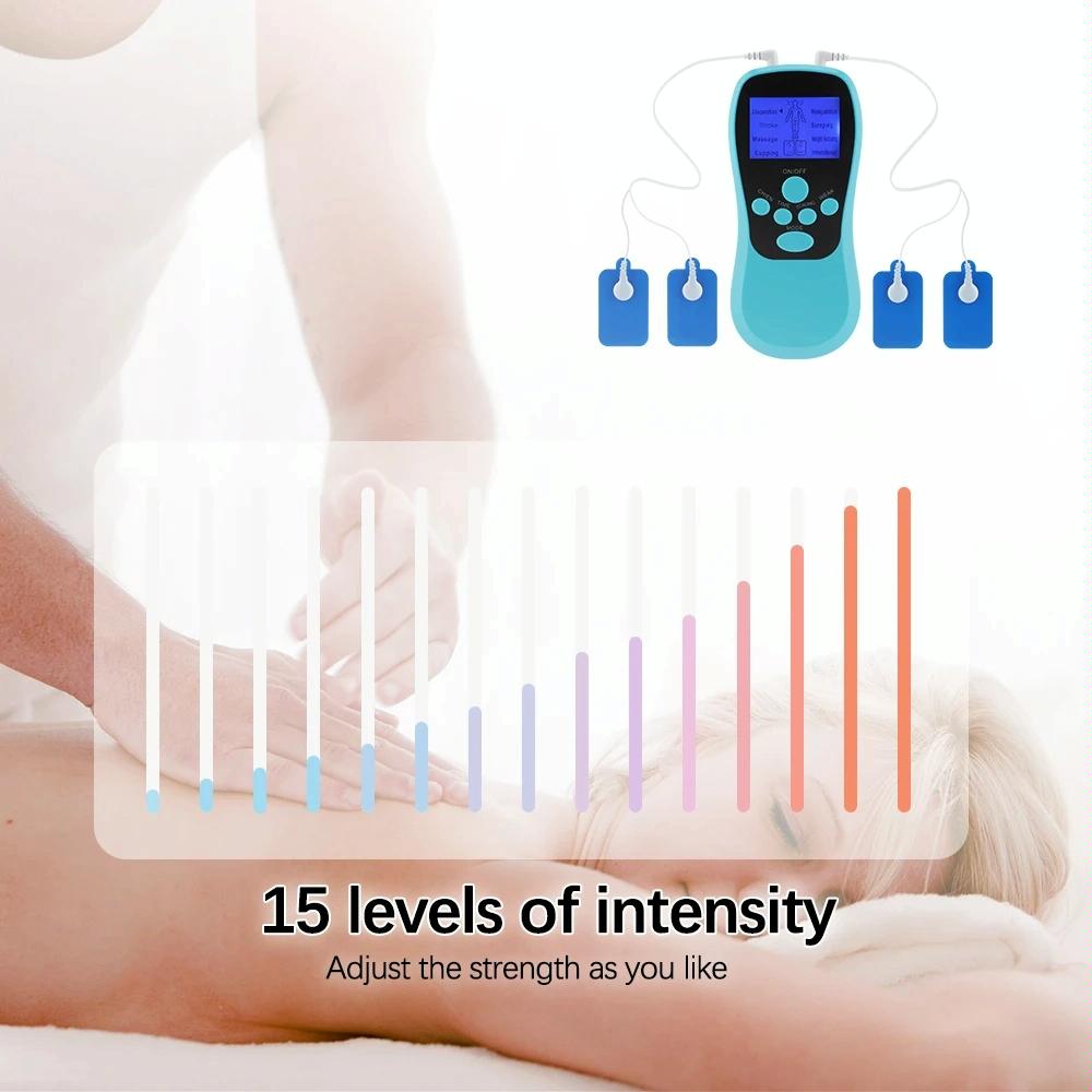 Blue Low Frequency Pulse Meridian Massage Instrument - White Standard