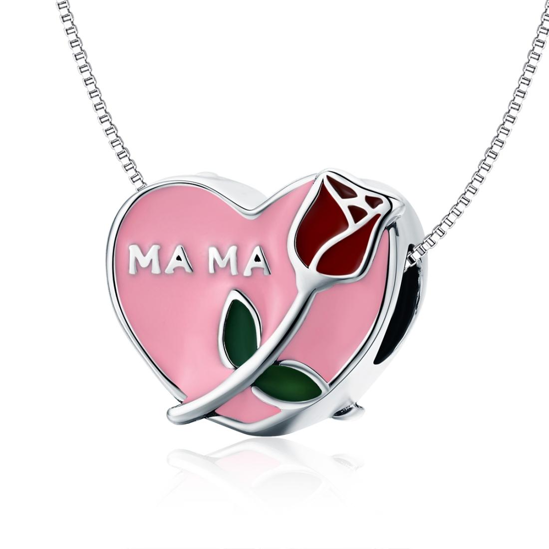 925 Sterling Silver Platinum Plated Pendant Beads
