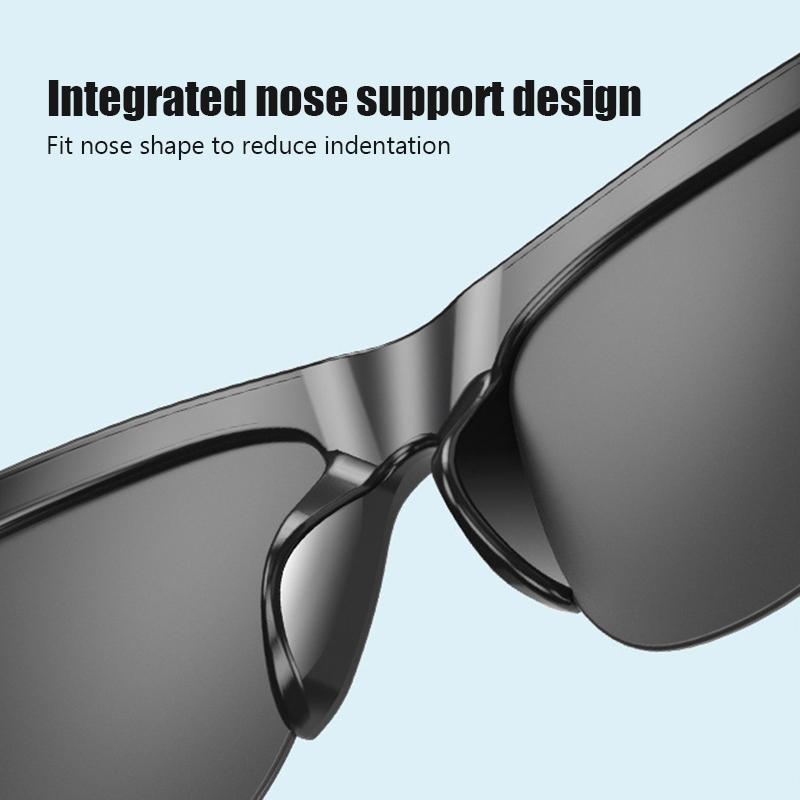 Bluetooth 5.3 Smart Sunglasses with Wireless Headset and Anti-glare Protection